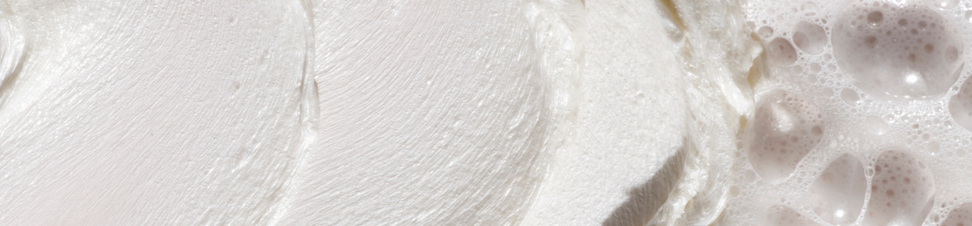 A closeup of foamy, cream texture