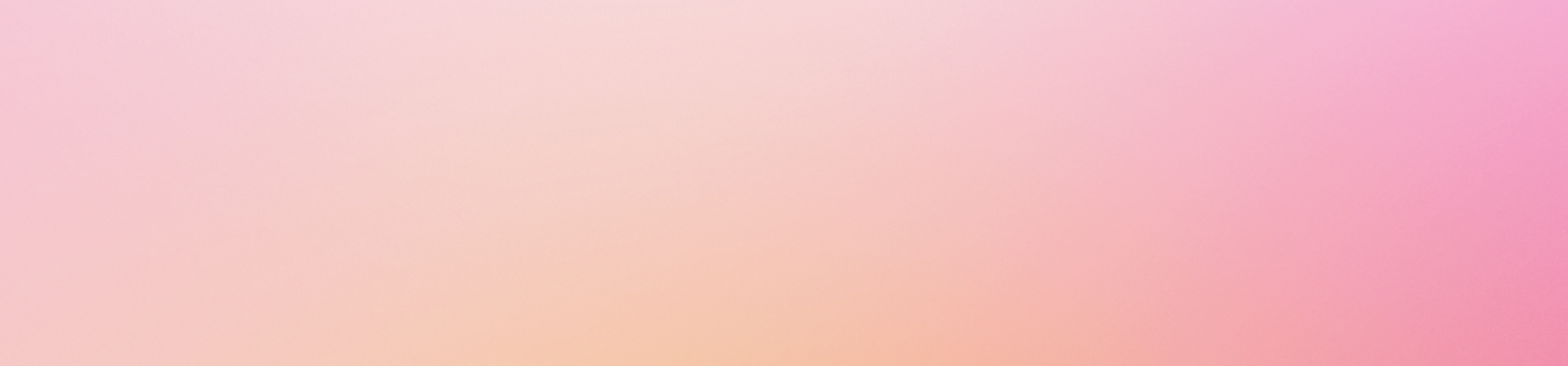 A pink and light yellow gradient transparent banner.