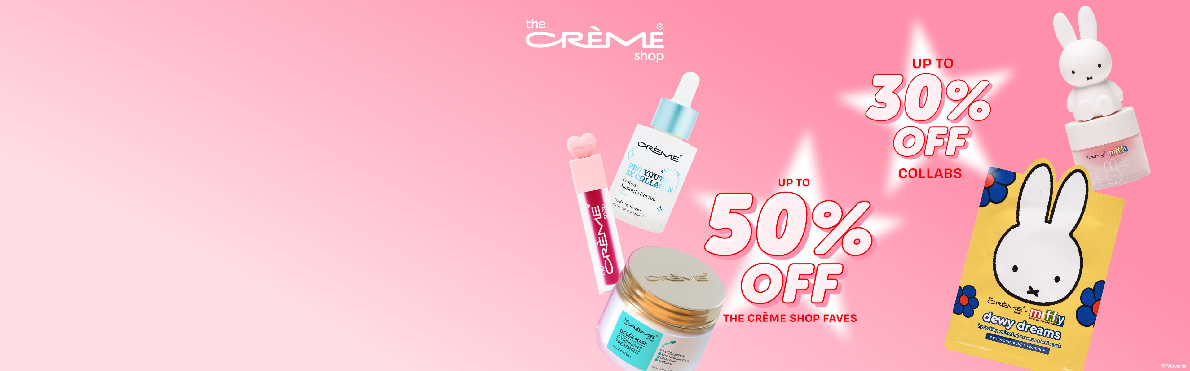 Image for The Crème Shop and Miffy and Sanrio collaboration