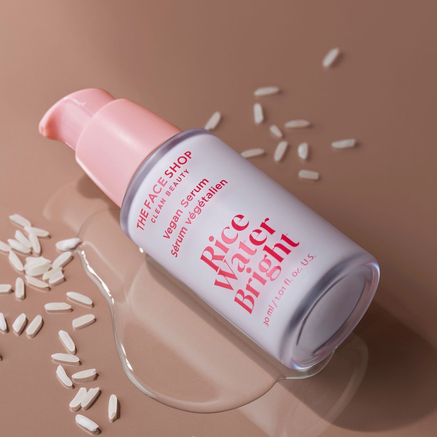 Glow up with Rice Water Bright Vegan Serum by LG Beauty