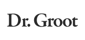 Black Dr. Groot logo on transparent background.