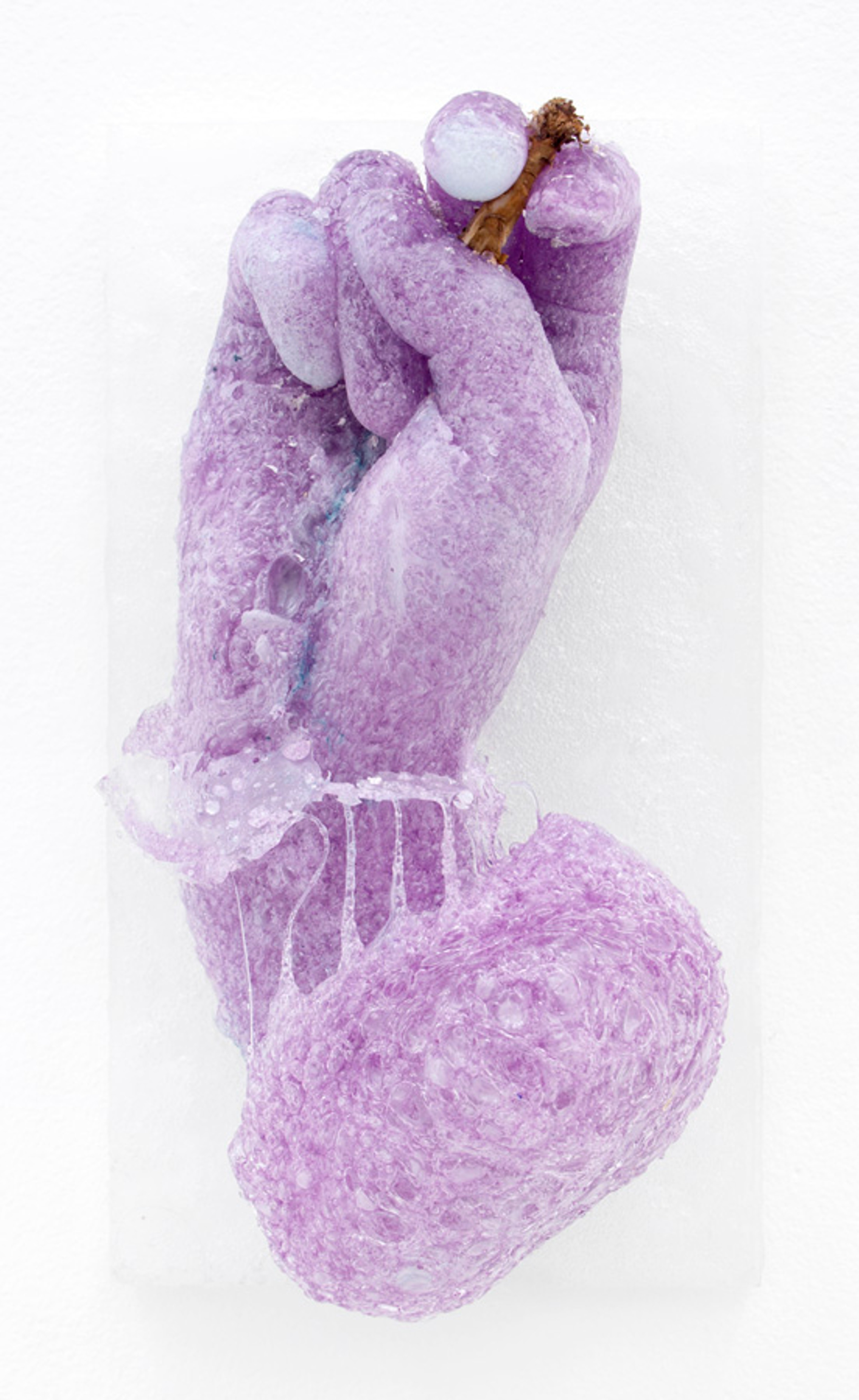 Shroom Cloud Hands (Purple), 2014
Polyurethane, acrylic paint
10.5 x 6 x 3.5 inches