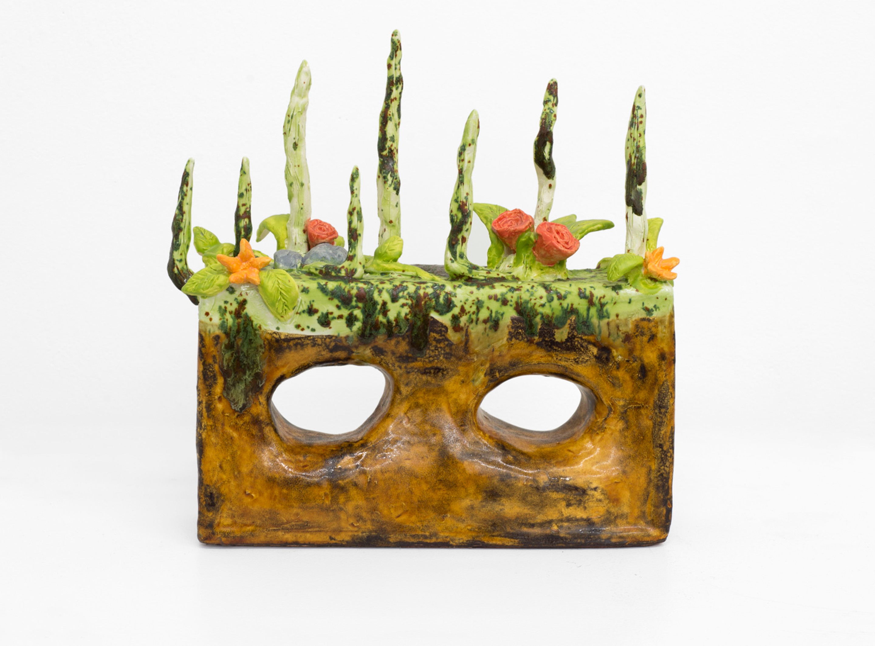 From the Credenza (2011)
Glazed ceramic
10.5h x 9.5w x 2.5d inches