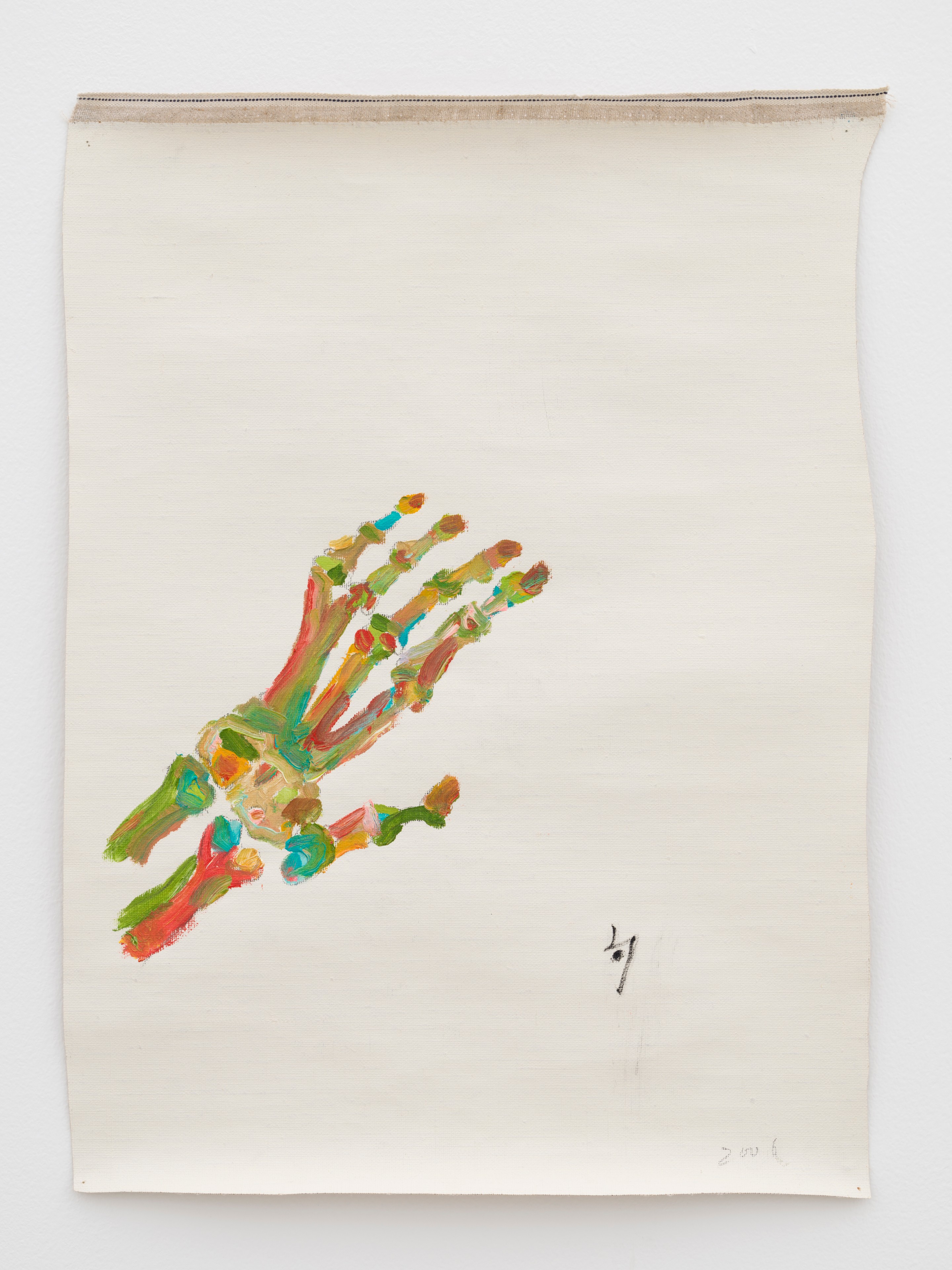 Hand (2006-2018)
Oil on canvas. 17.5h x 13w in (44.5h x 33w cm).