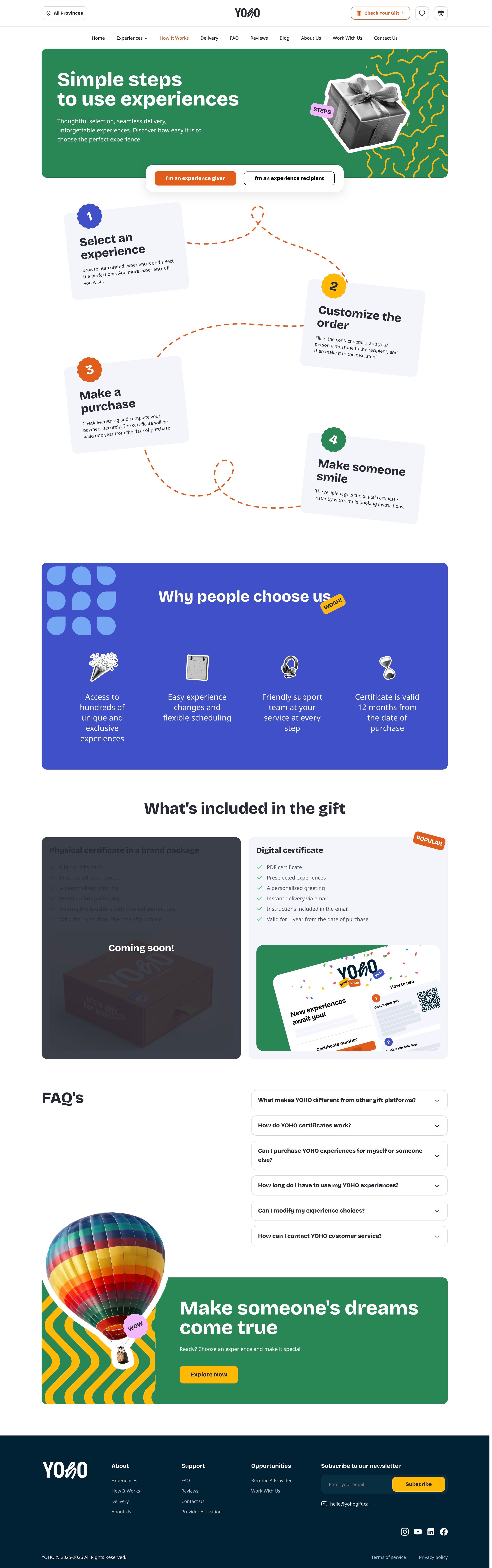 The How It Works page