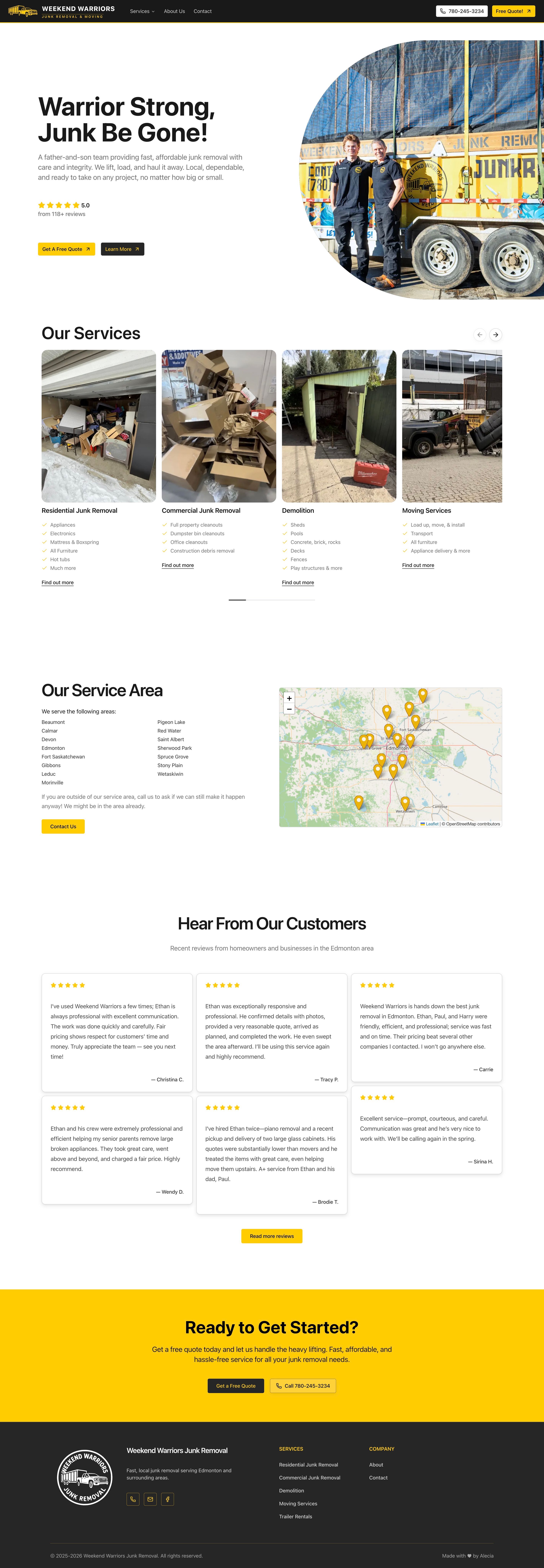 The new homepage