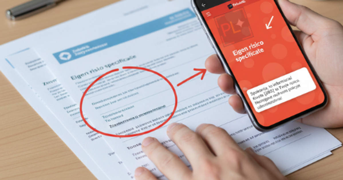Eigen risico – dlaczego ubezpieczalnia przysyła Ci rachunki?
