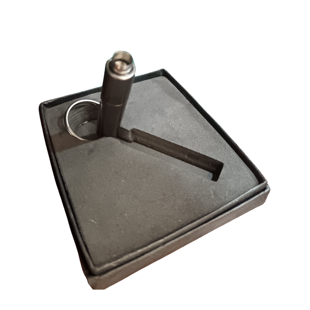 Angelo Cigar Punch - Gun Metal Ejector