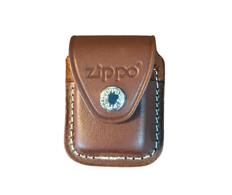 Brown lighter pouch-clip