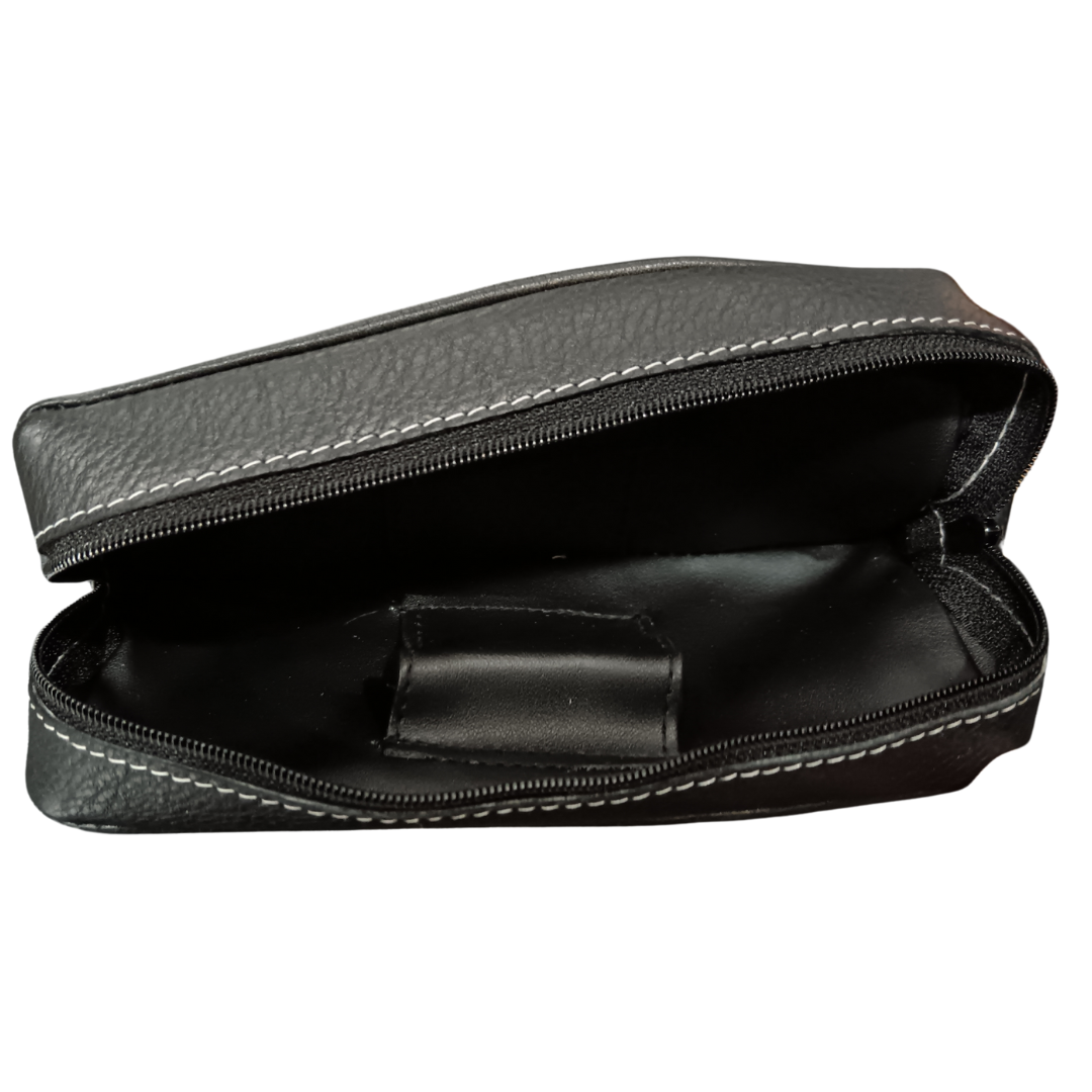 Pouch 026 Leather Stitched & Emblem