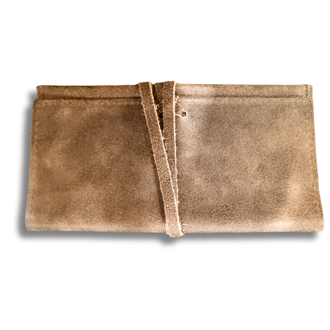 Roll-Up suede leather Brown