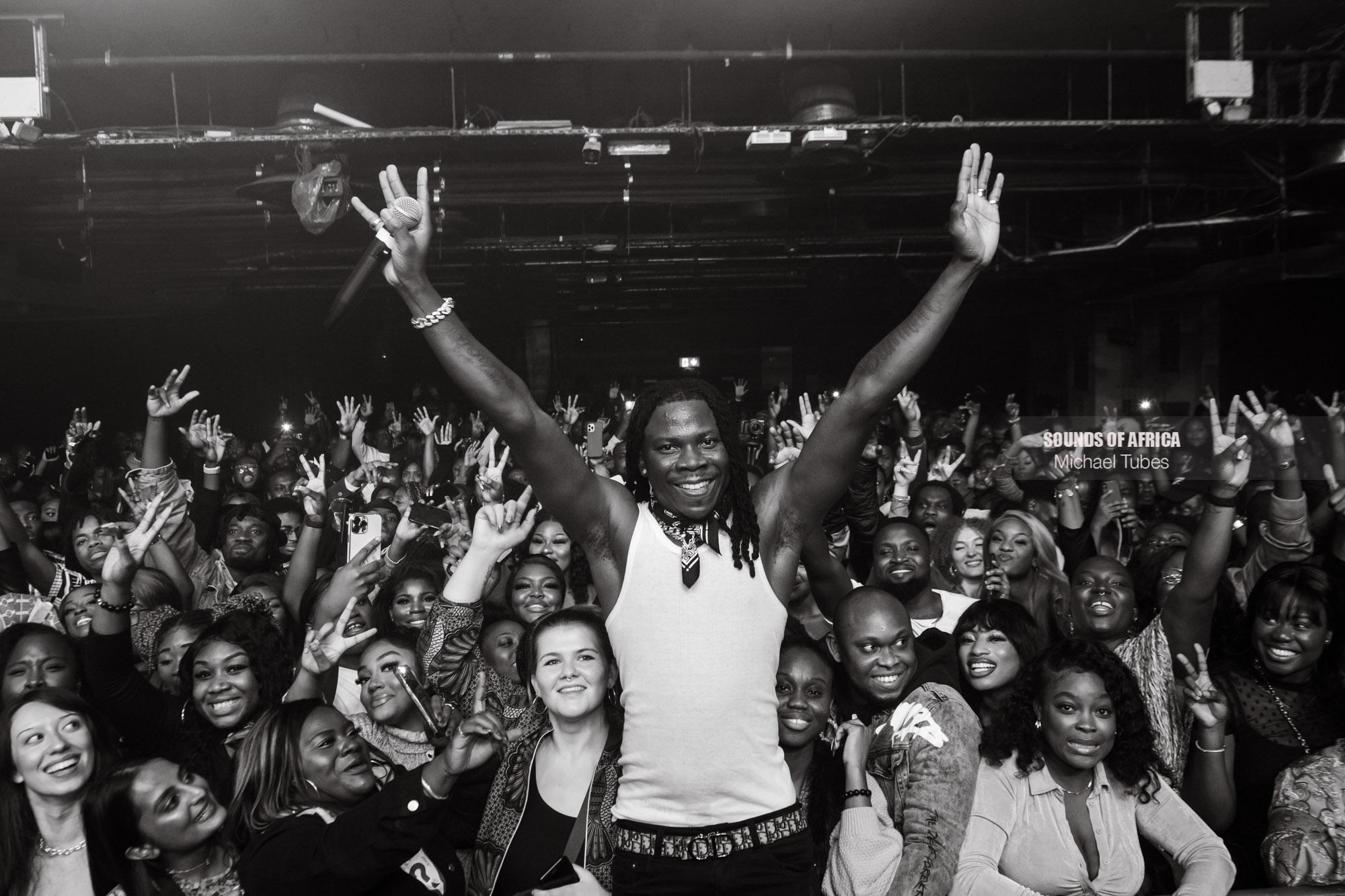 London, UK. 22nd November 2021. Stonebwoy performing at his First Headline Concert at Islington Academy. Photographed by Michael Tubes