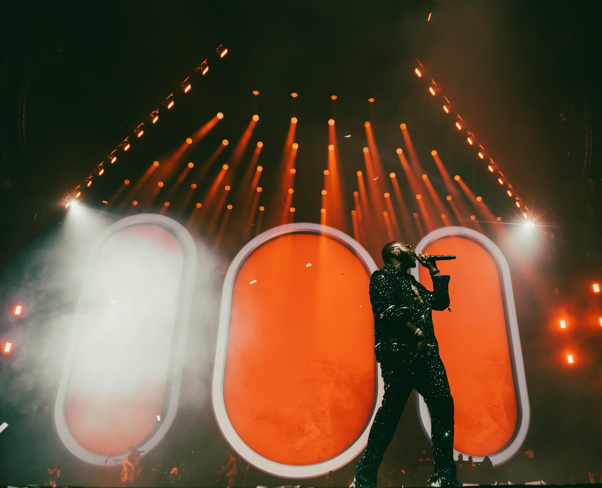 London, UK. 5th March 2022. Davido performs at the O2 Arena Photographed by Michael Tubes