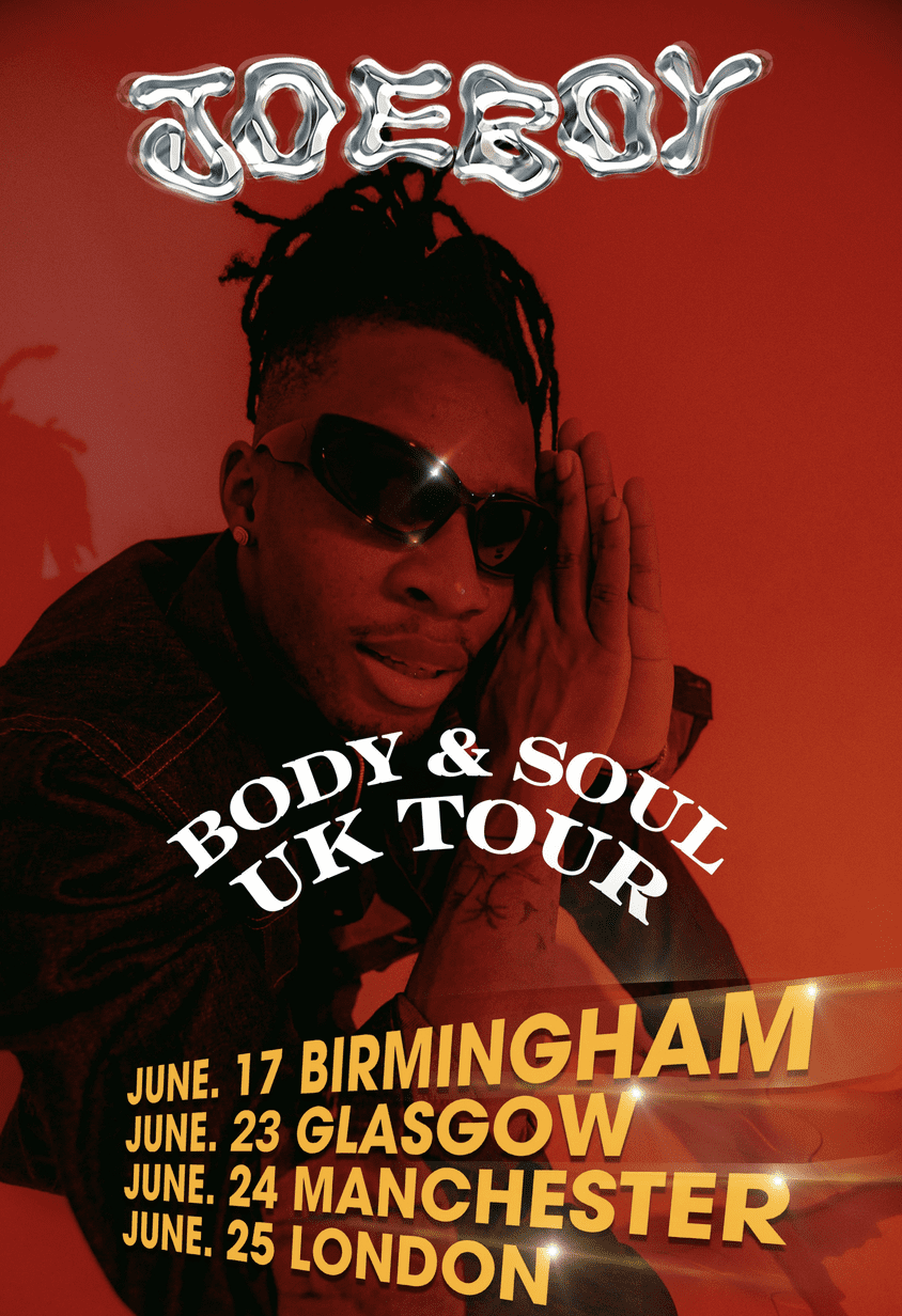 JOEBOY IS HEATING UP THE SUMMER WITH HIS BODY & SOUL TOUR!