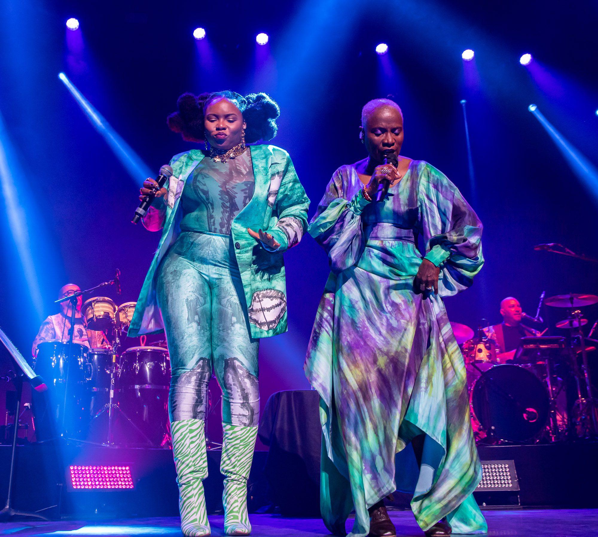 London, UK. 12th June 2022. Angelique Kidjo & Yemi Alade performing live at Royal Festival Hall. Photographed by Michael Tubes