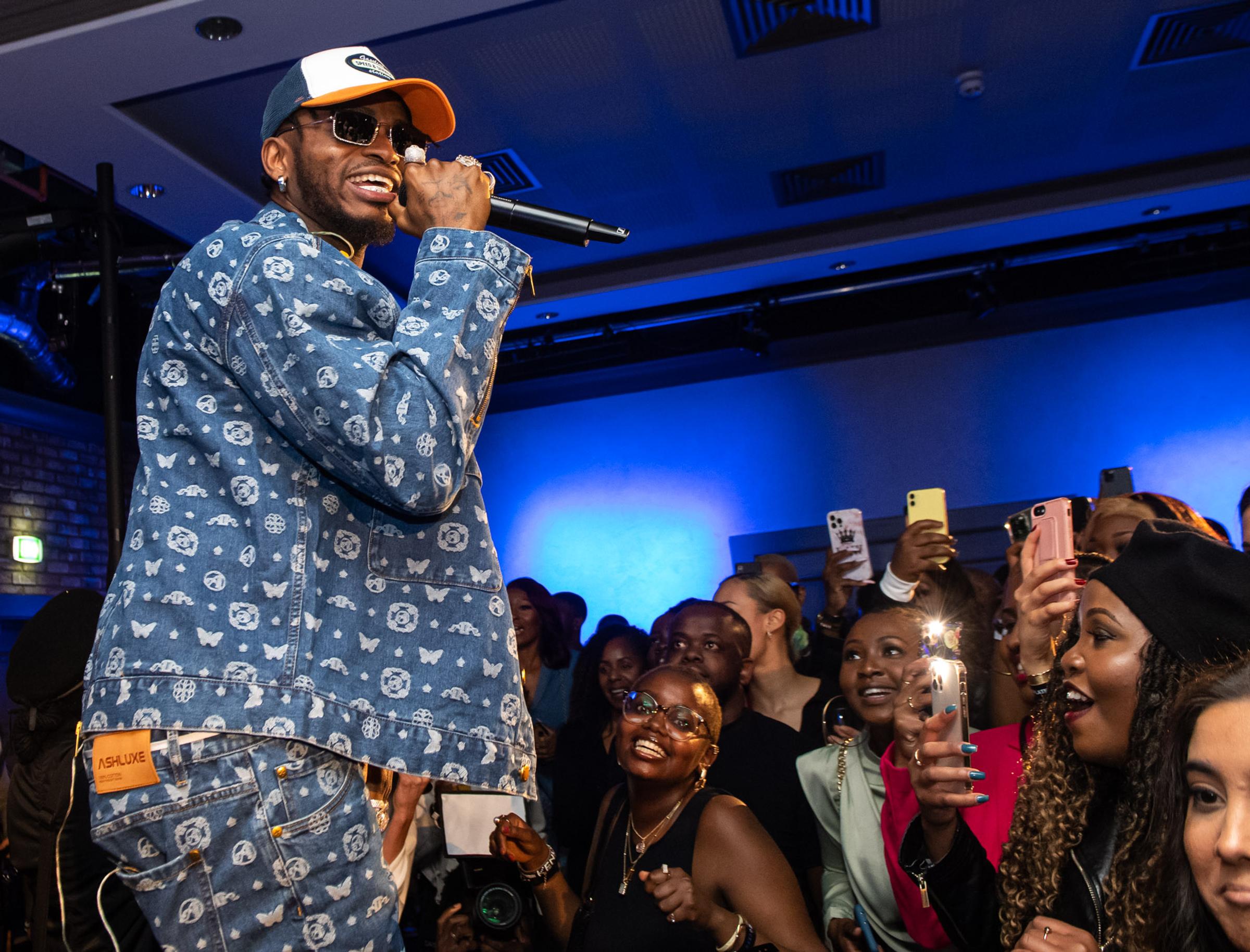 London, UK. 19th April 2022. Diamond Platnumz FOA Album Listening Party UK at Modrian Shoreditch. Photographed by Michael Tubes