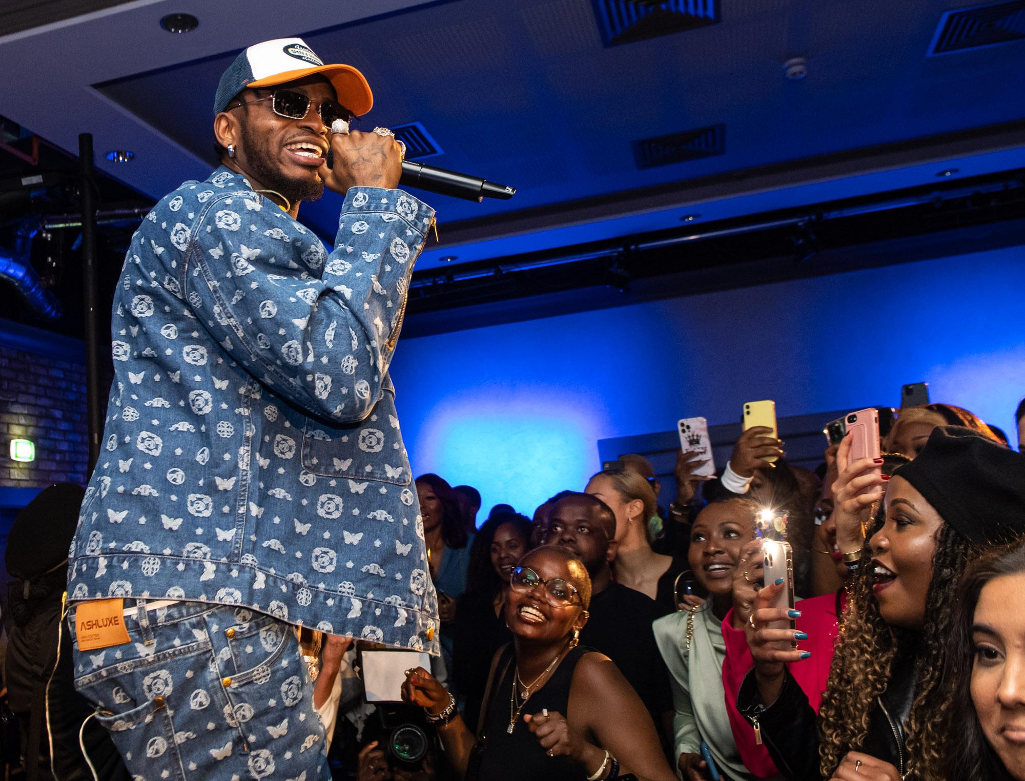 London, UK. 19th April 2022. Diamond Platnumz FOA Album Listening Party UK at Modrian Shoreditch. Photographed by Michael Tubes