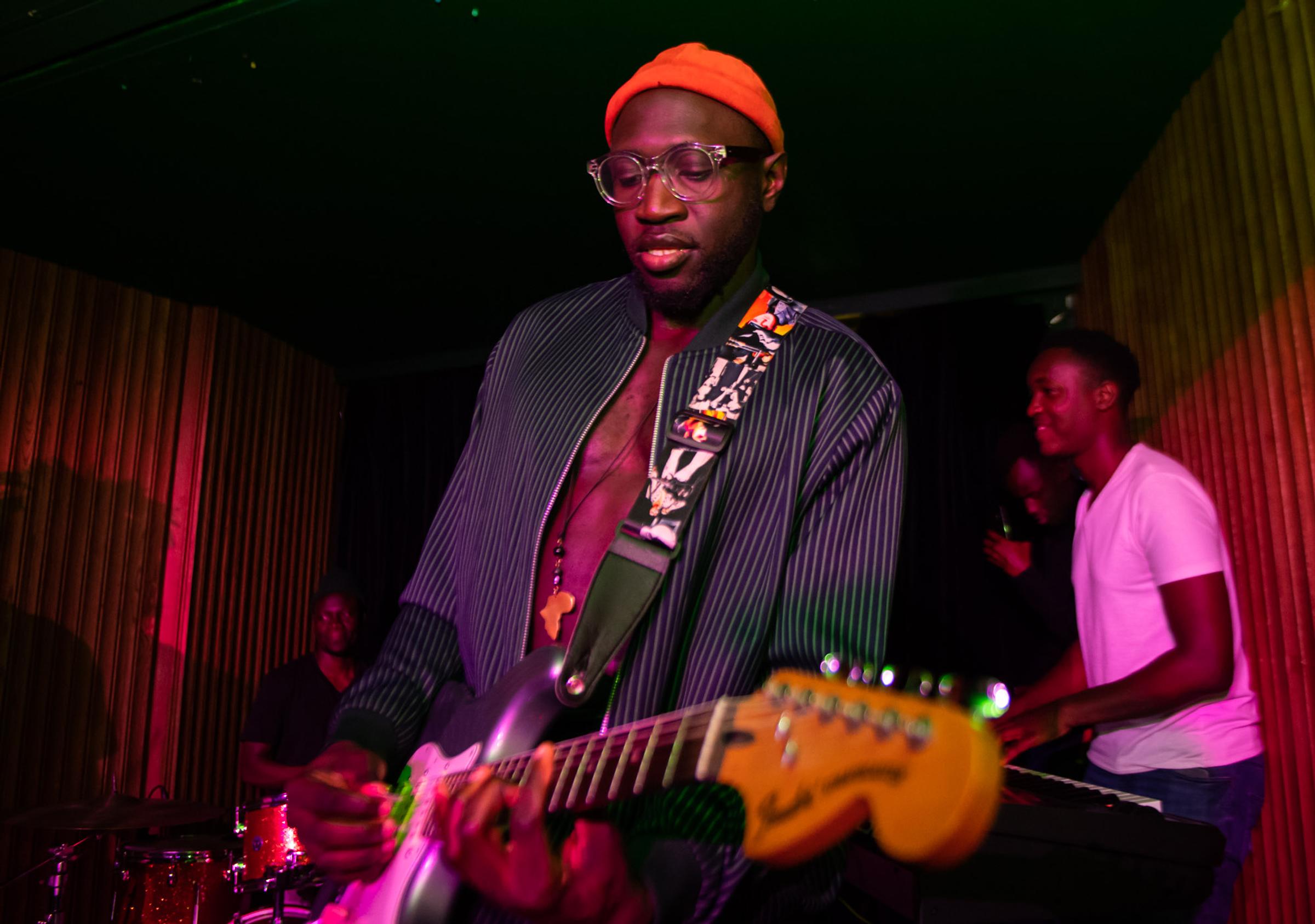London, UK. 10th October 2021. Sauti Sol performing live Laylow. Photographed by Michael Tubes