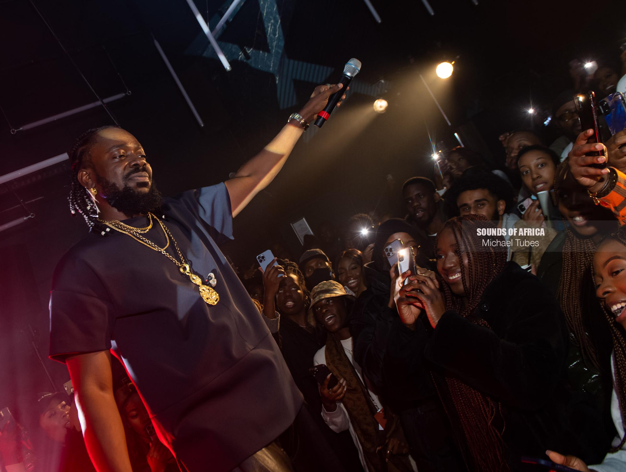 London, UK. 3rd February 2022. Adekunle Gold’s ‘Catch Me If You Can’ album listening party. Photographed by Michael Tubes