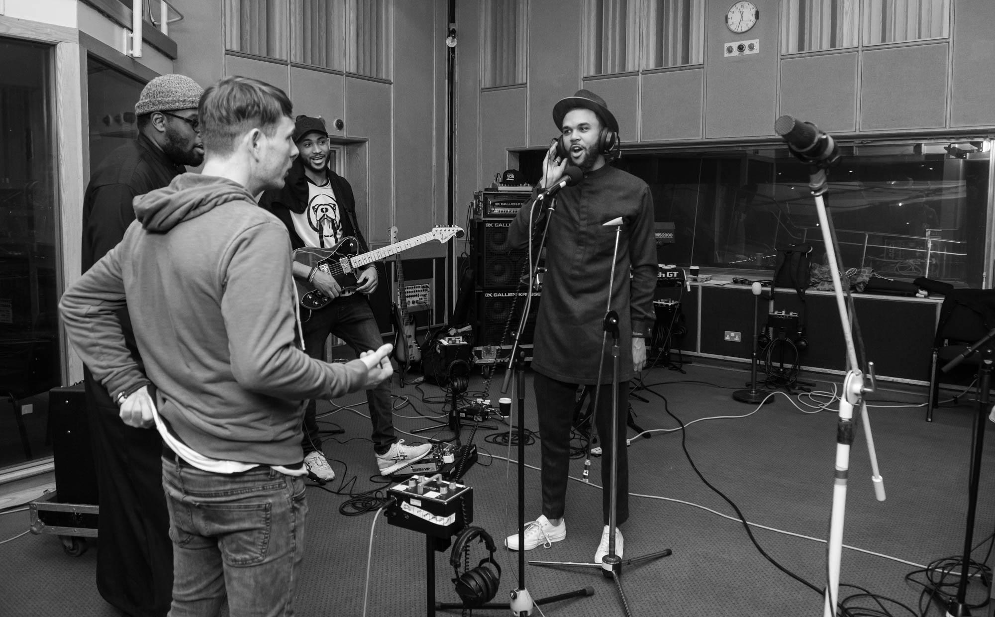 London, United Kingdom. 16th May 2017. Sound check at iconic Maida Vale studios before Jidenna’s performance. Photographed Michael Tubes.