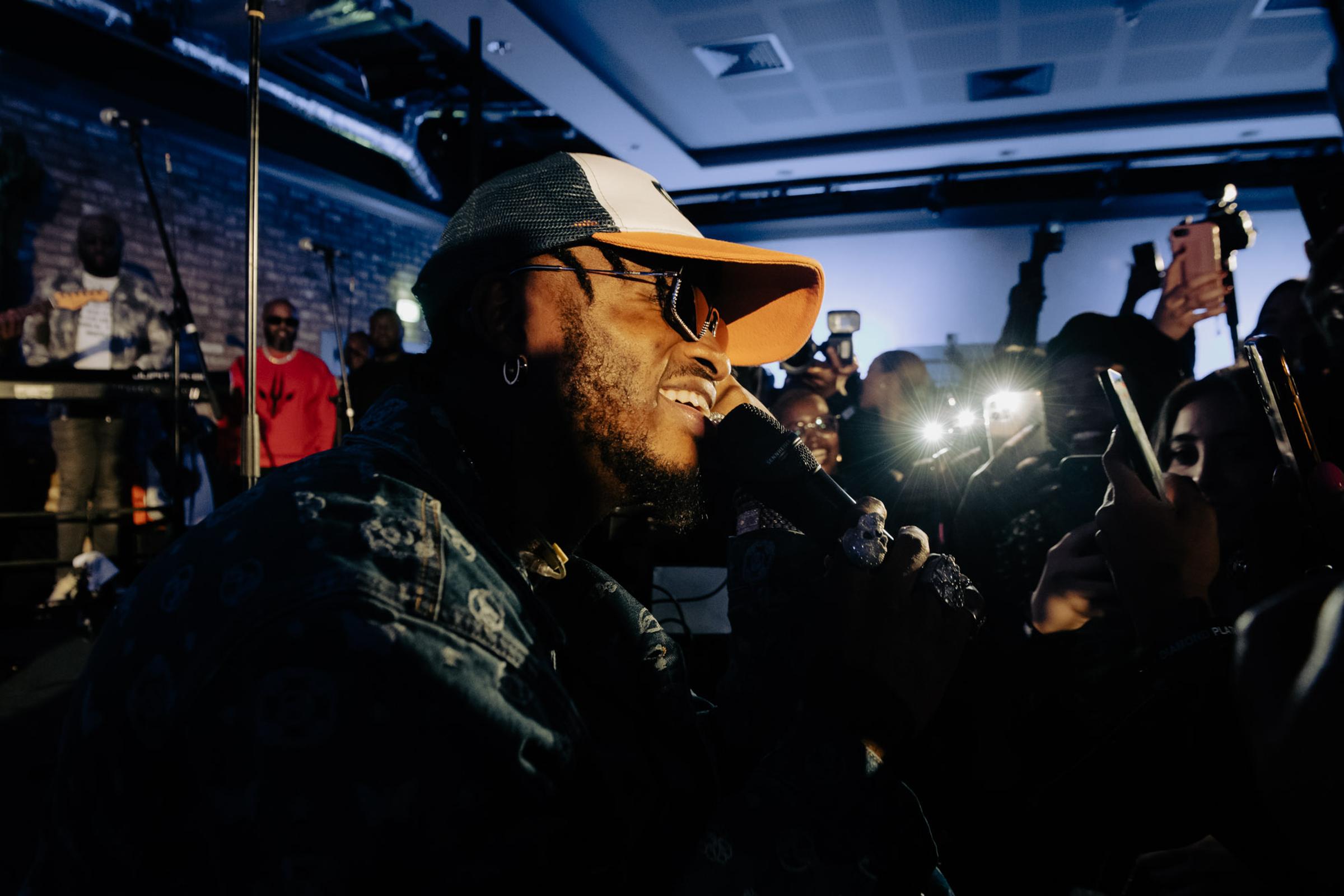 London, UK. 19th April 2022. Diamond Platnumz FOA Album Listening Party UK at Modrian Shoreditch. Photographed by Michael Tubes