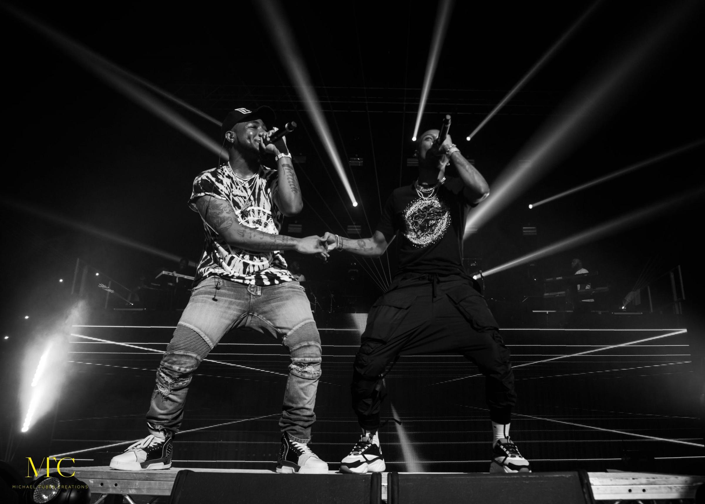 London, United Kingdom. 18th Feburary 2018. Wizkid performing live with davido at his 02 Academy Brixton concert. Photographed by Michael Tubes.