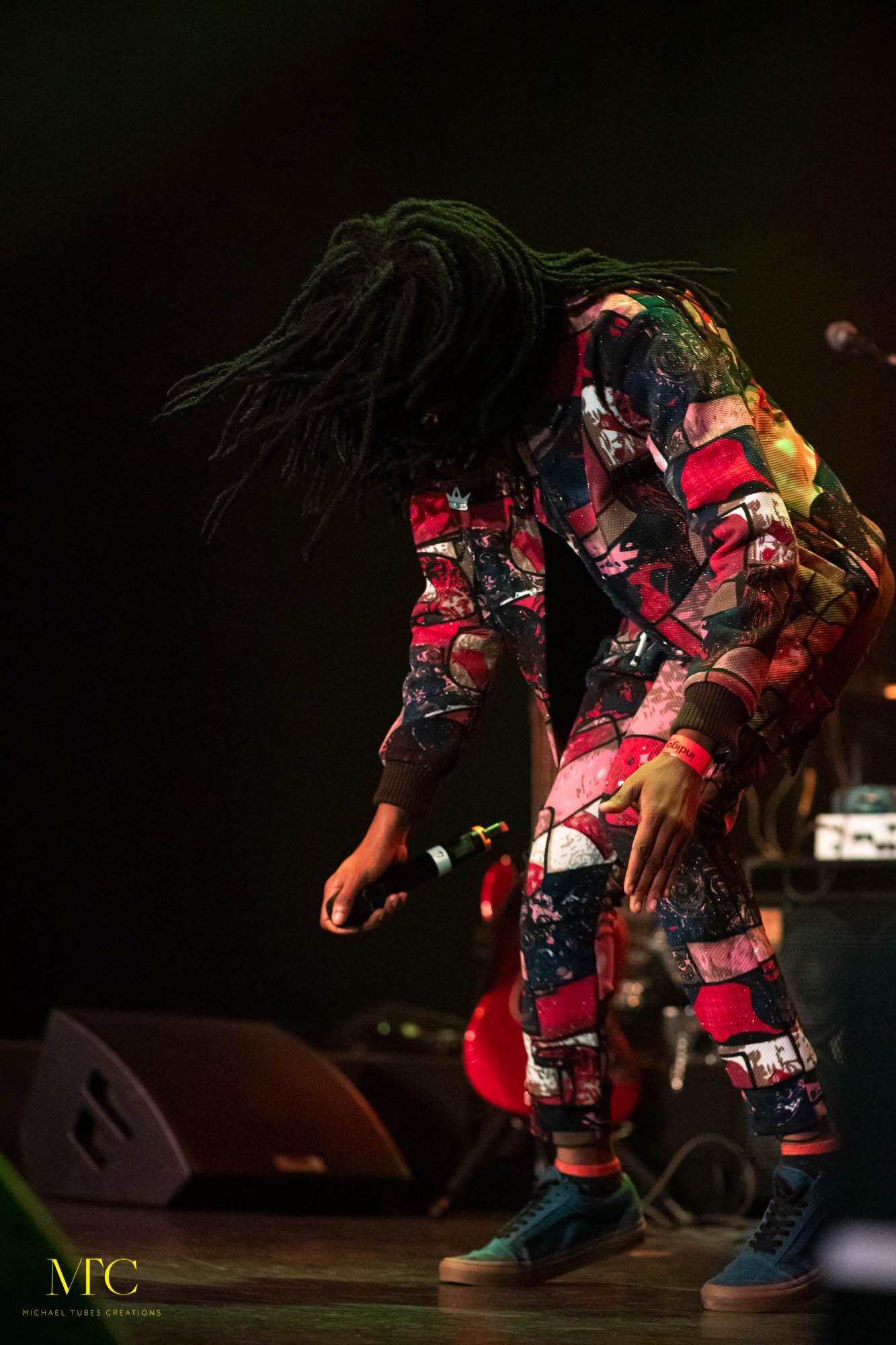 London, United Kingdom. 18th November 2019. Dadaboy Ehiz hosting Mayrokun’s first UK solo concert at Indigo at The O2. Photographed by Michael Tubes