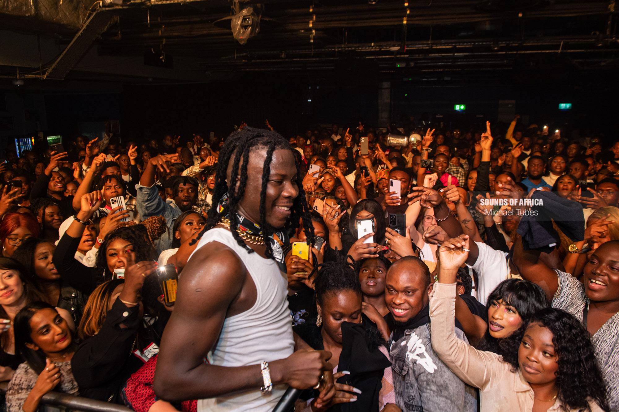 London, UK. 22nd November 2021. Stonebwoy performing at his First Headline Concert at Islington Academy. Photographed by Michael Tubes