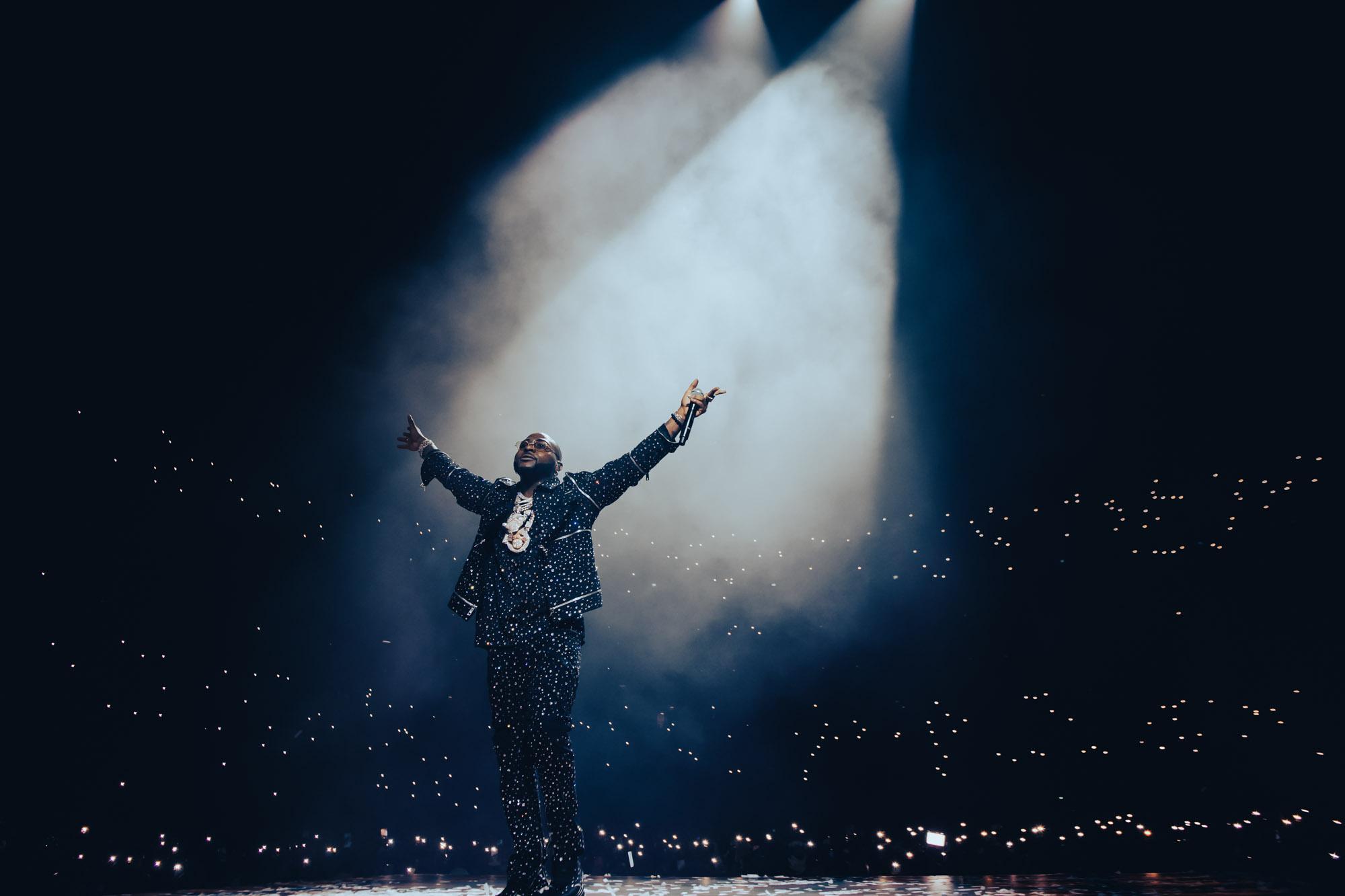 London, UK. 5th March 2022. Davido performs at the O2 Arena Photographed by Michael Tubes