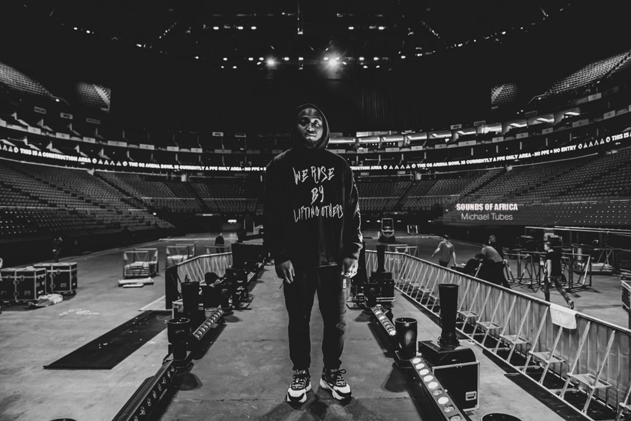 London, UK. 27th January, 2019. Davido’s rehearsal before his live performance at The 02 Arena. Photographed Michael Tubes.