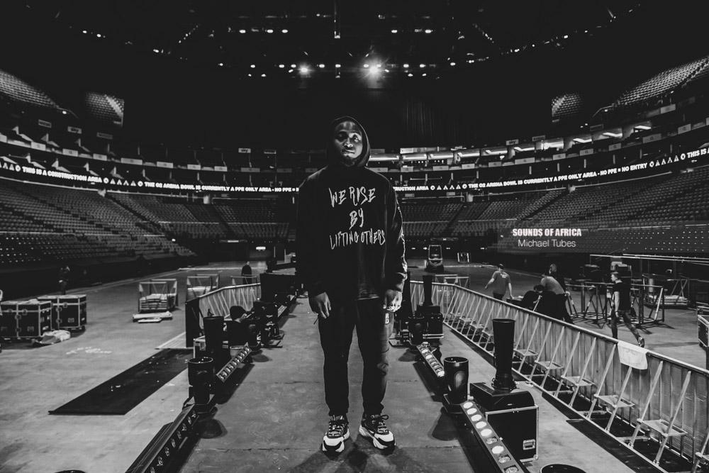 London, UK. 27th January, 2019. Davido’s rehearsal before his live performance at The 02 Arena. Photographed Michael Tubes.
