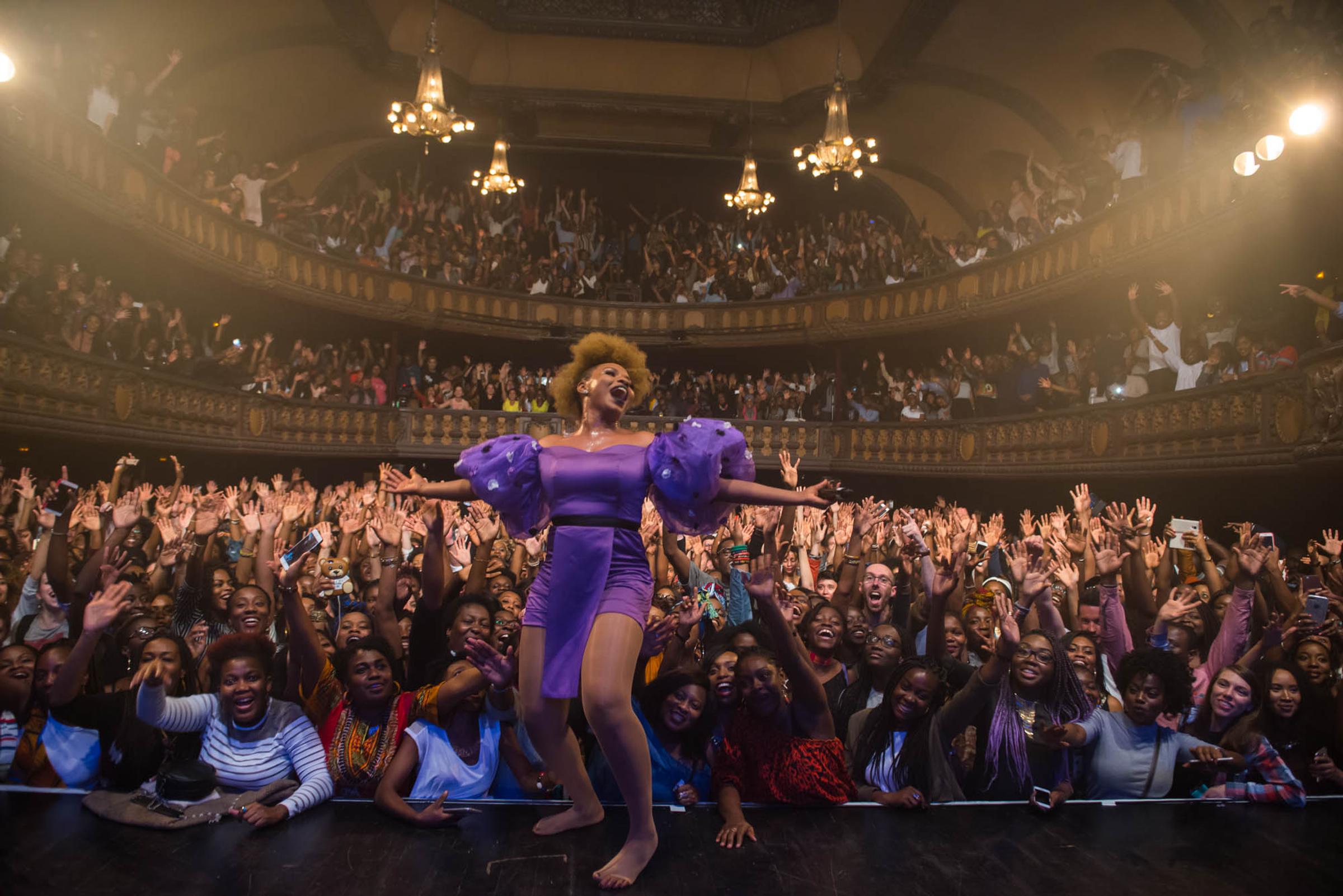 Yemi Alade performs at Le Trianon