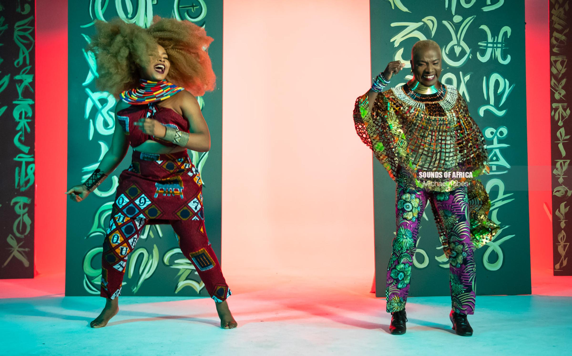 New York, USA. Behind the scene Music video “Shekere” Yemi Alade ft Angelique Kidjo. Photographed Michael Tubes.