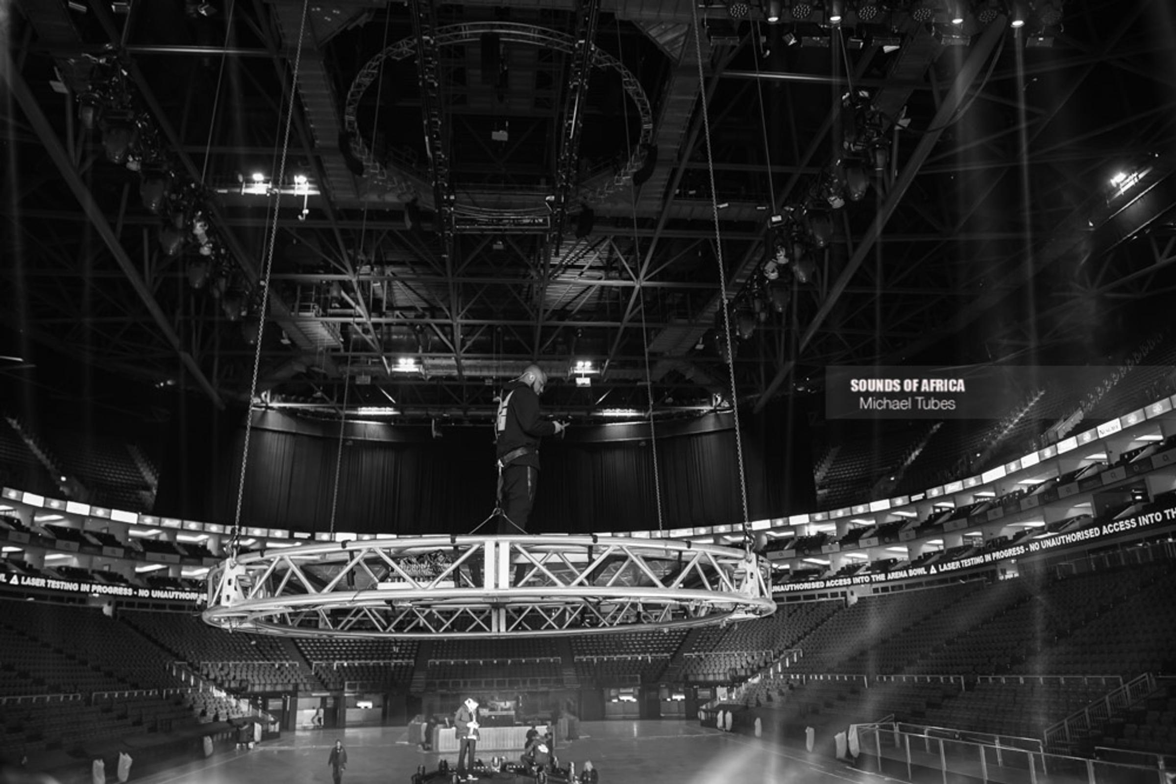London, UK. 27th January, 2019. Davido’s rehearsal before his live performance at The 02 Arena. Photographed Michael Tubes.