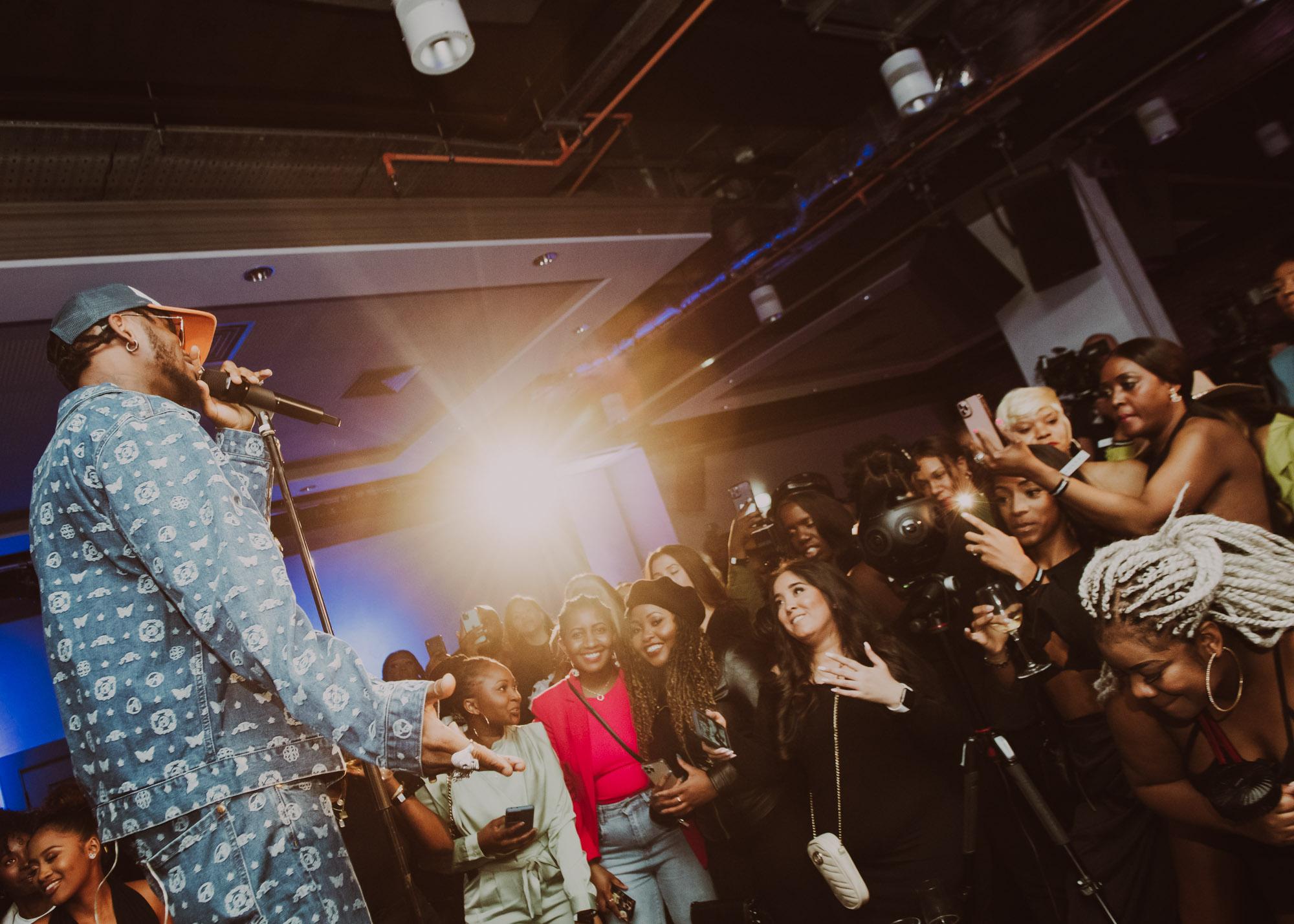 London, UK. 19th April 2022. Diamond Platnumz FOA Album Listening Party UK at Modrian Shoreditch. Photographed by Michael Tubes