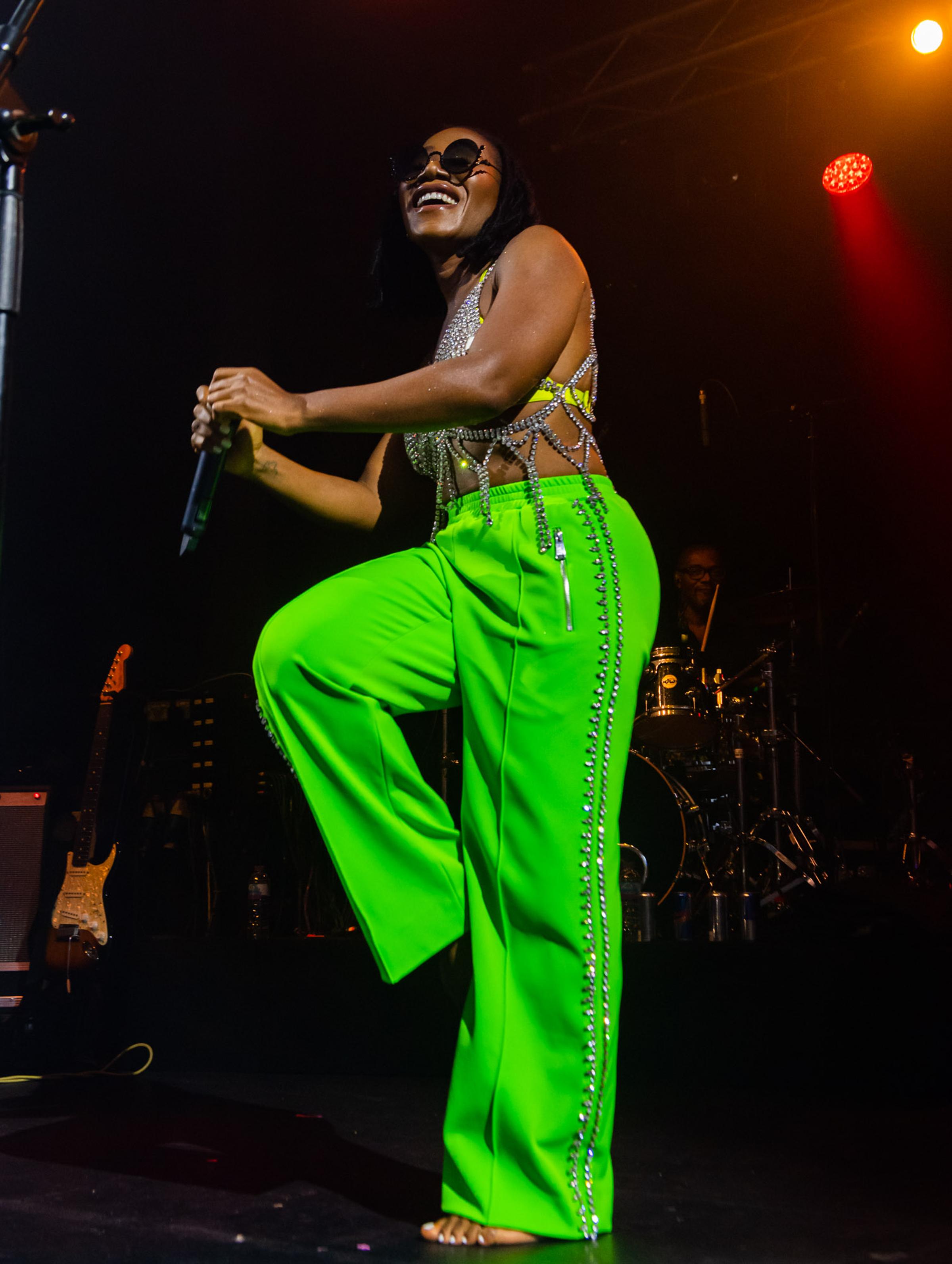 London, United Kingdom. October 3, 2021. Asa performs live on stage at Electric Brixton. Photographed by Michael Tubes