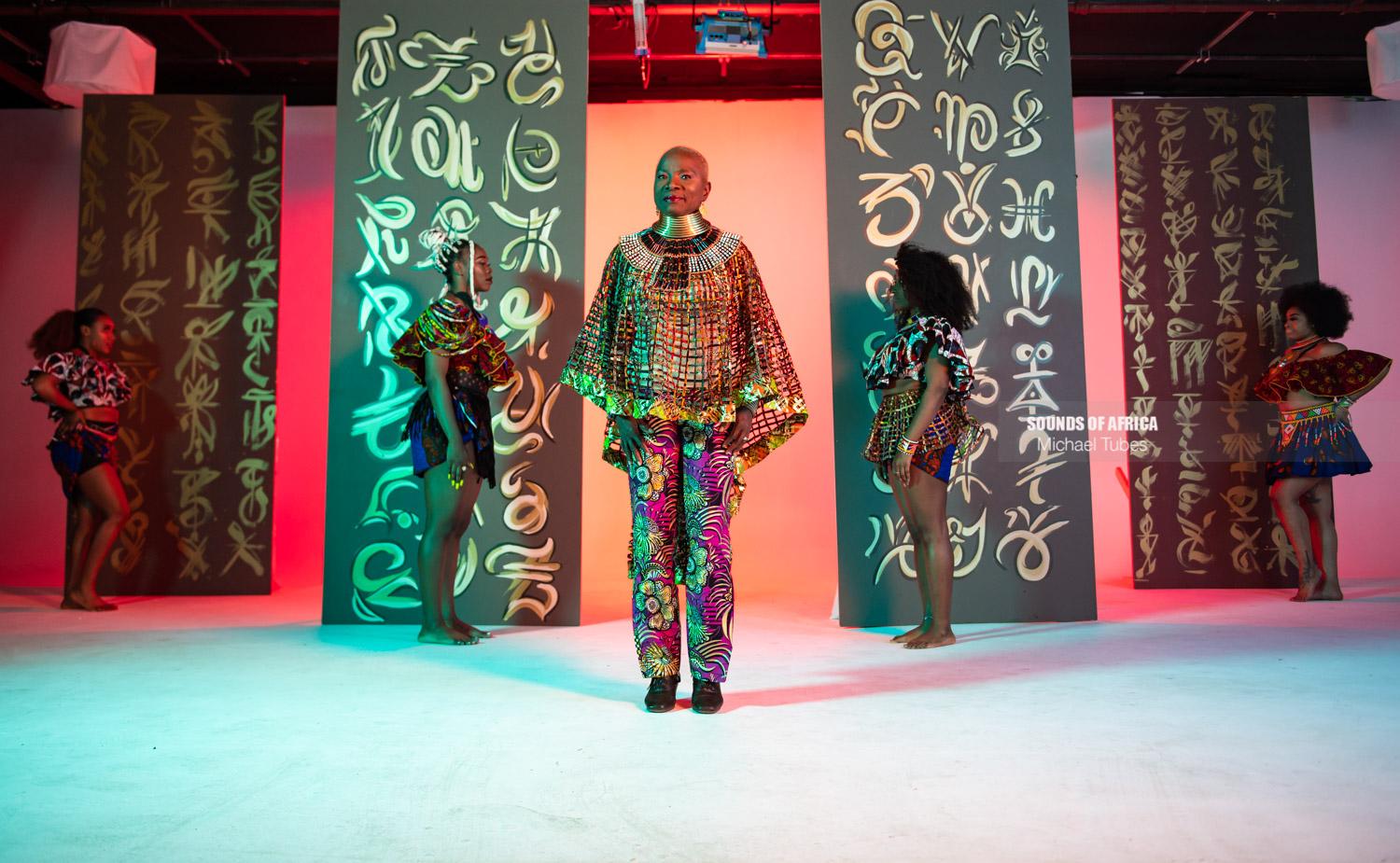 New York, USA. Behind the scene Music video “Shekere” Yemi Alade ft Angelique Kidjo. Photographed Michael Tubes.