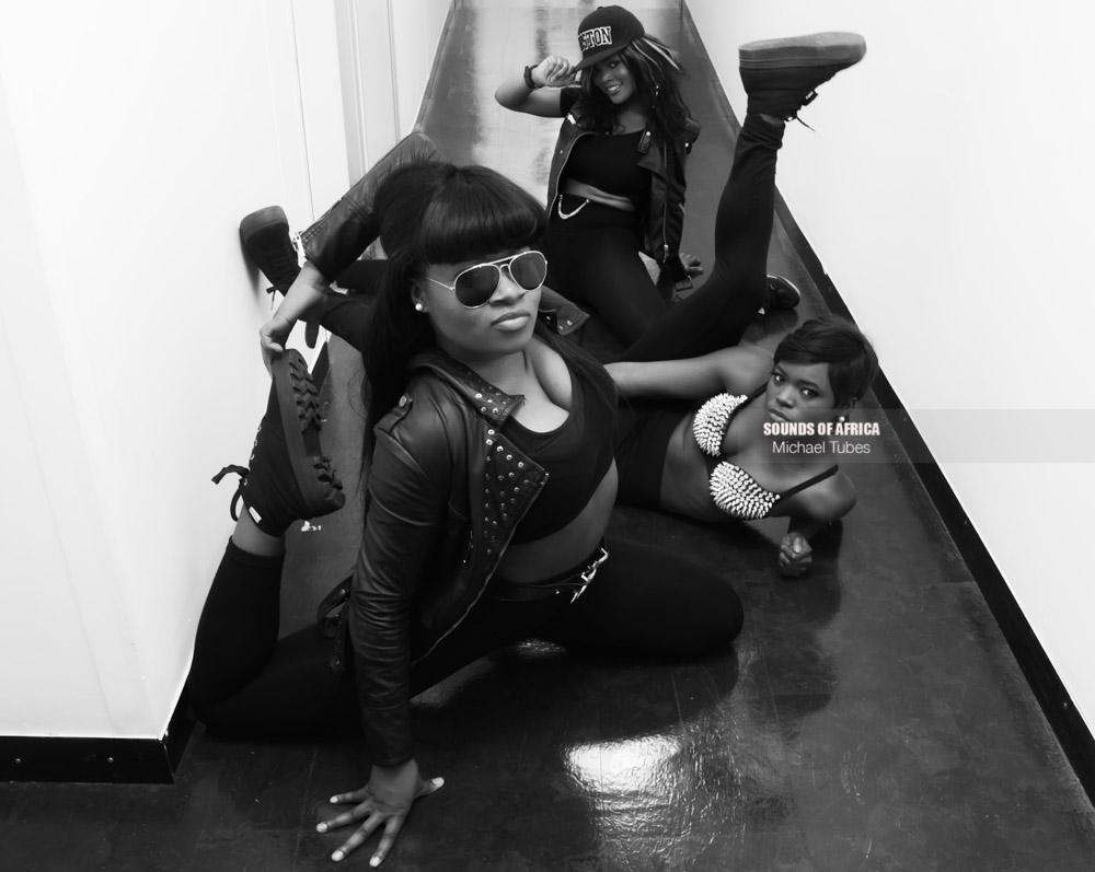 London, United Kingdom. 17th April 2013. D3 Dancers at the BTS of Bracket’s Music Video Temperature. Photographed by Michael Tubes