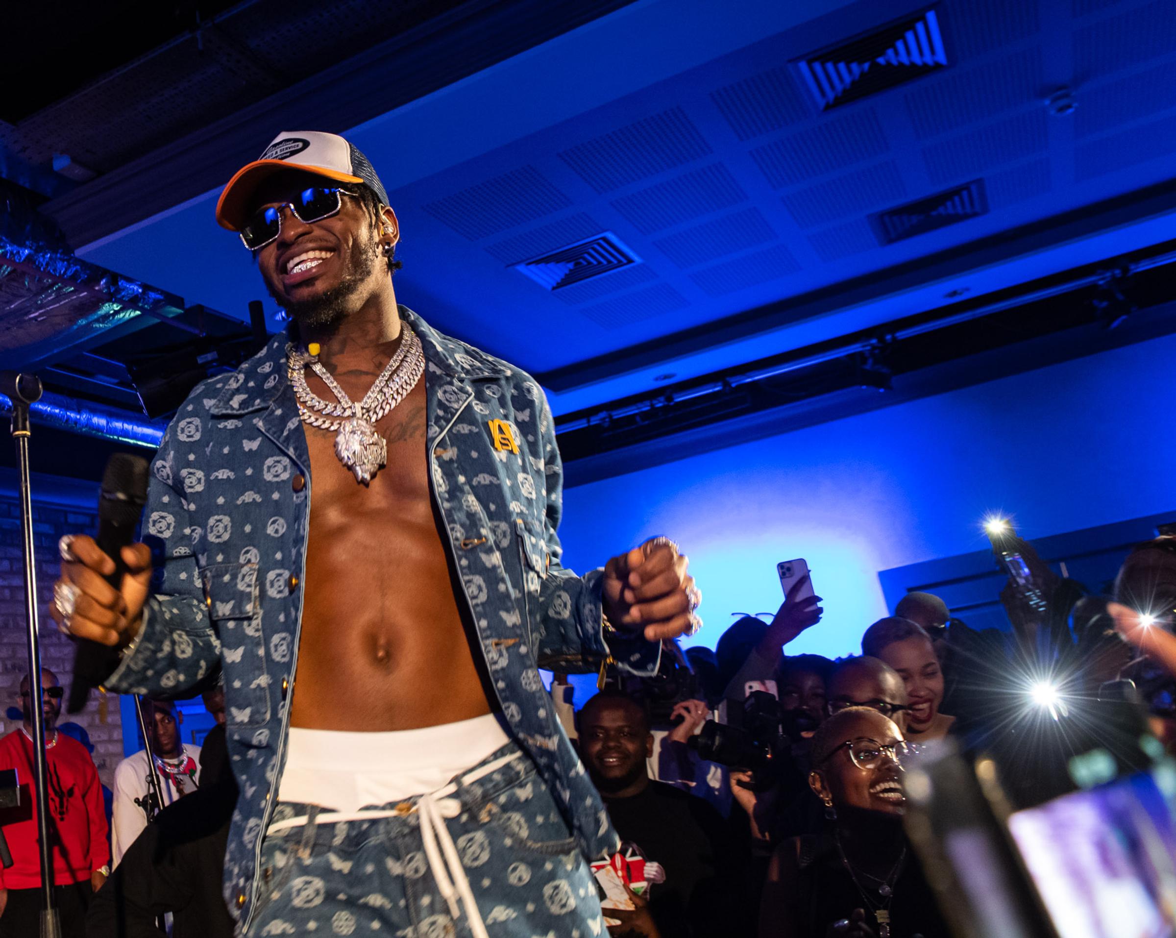 London, UK. 19th April 2022. Diamond Platnumz FOA Album Listening Party UK at Modrian Shoreditch. Photographed by Michael Tubes