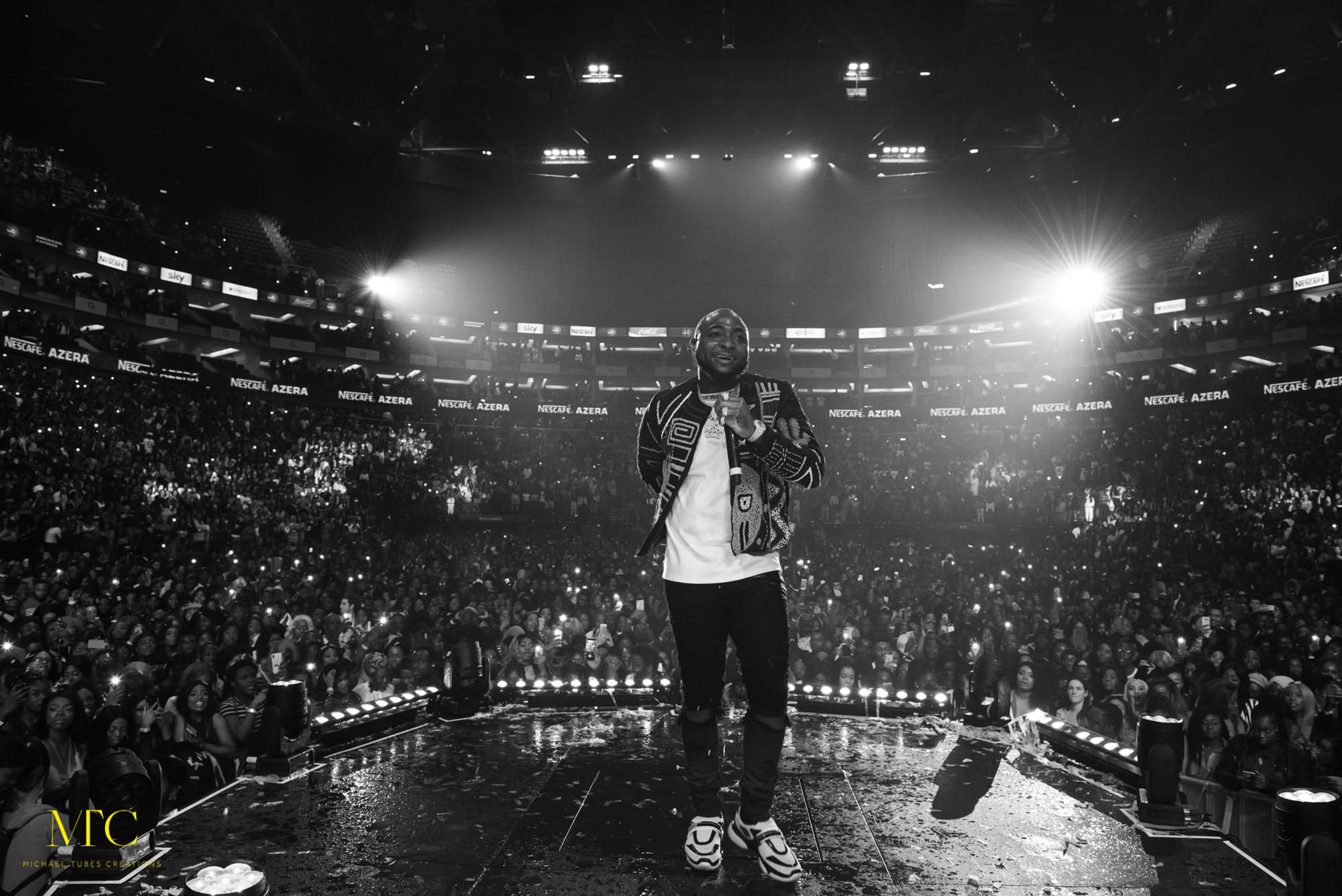 London, United Kingdom. 27th January 2019. Davido performing live at 02 arena. Photographed by Michael Tubes.