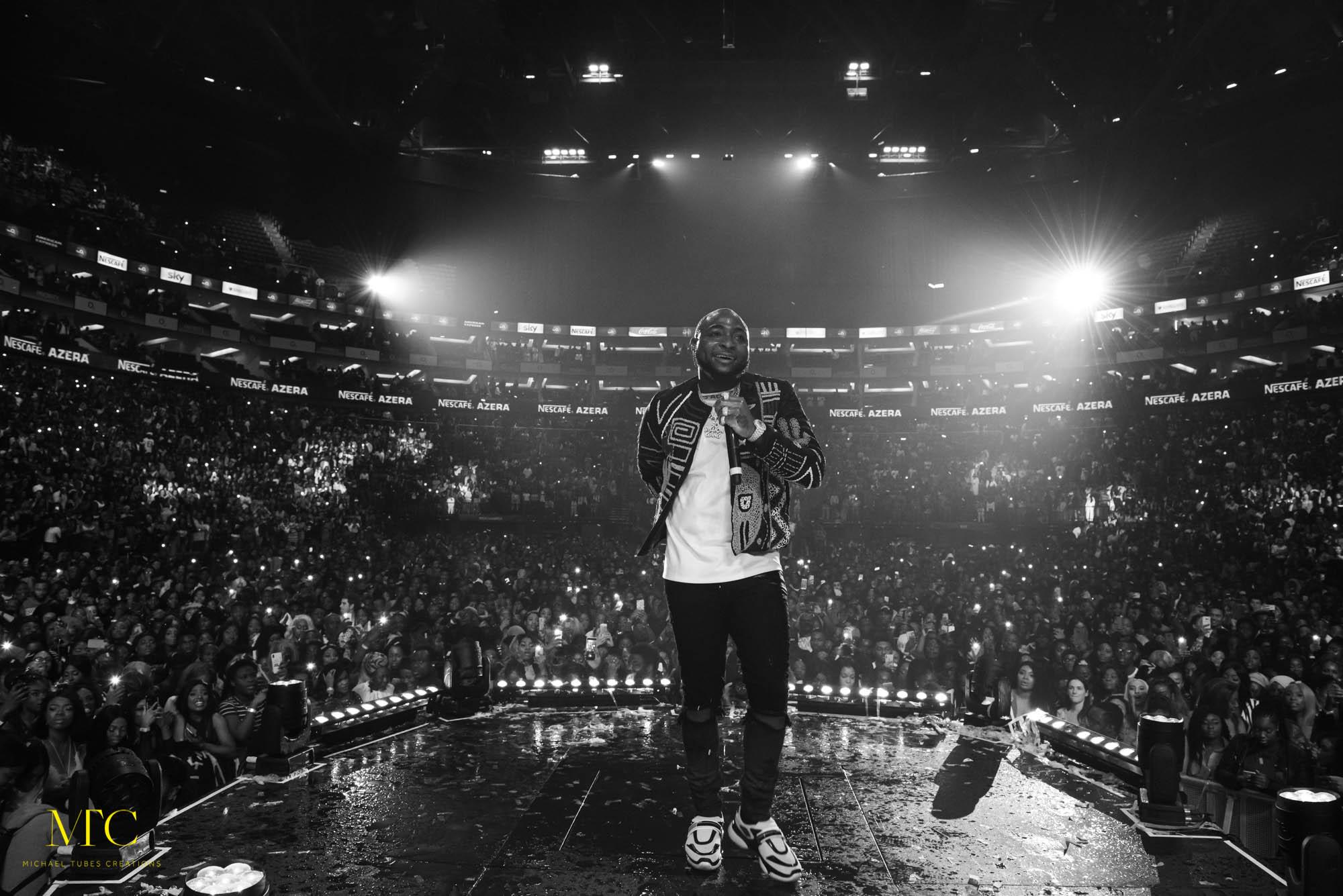 London, United Kingdom. 27th January 2019. Davido performing live at 02 arena. Photographed by Michael Tubes.