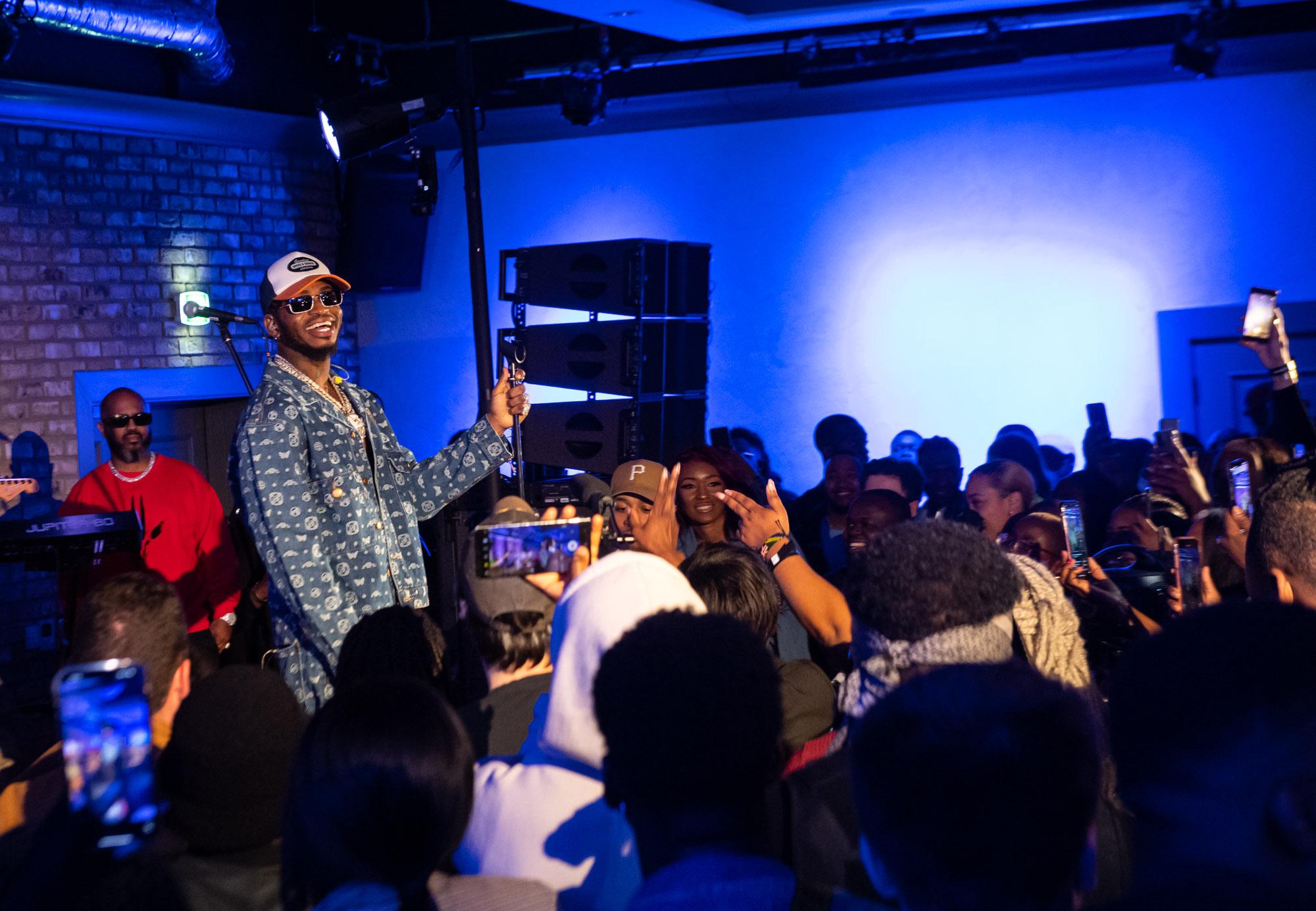 London, UK. 19th April 2022. Diamond Platnumz FOA Album Listening Party UK at Modrian Shoreditch. Photographed by Michael Tubes