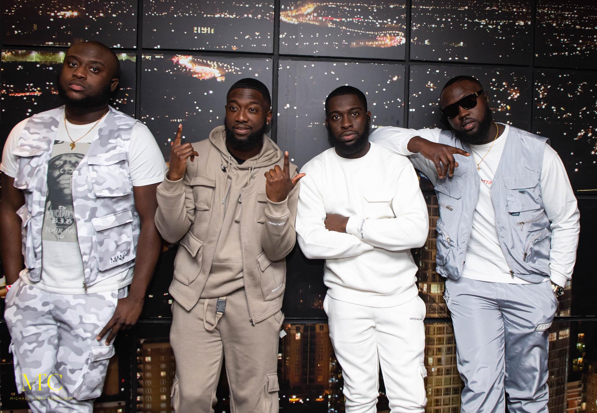 London, United Kingdom. 18th November 2019. Compozers pose for picture during Mayorkun’s first UK solo concert at Indigo at The O2. Photographed by Michael Tubes