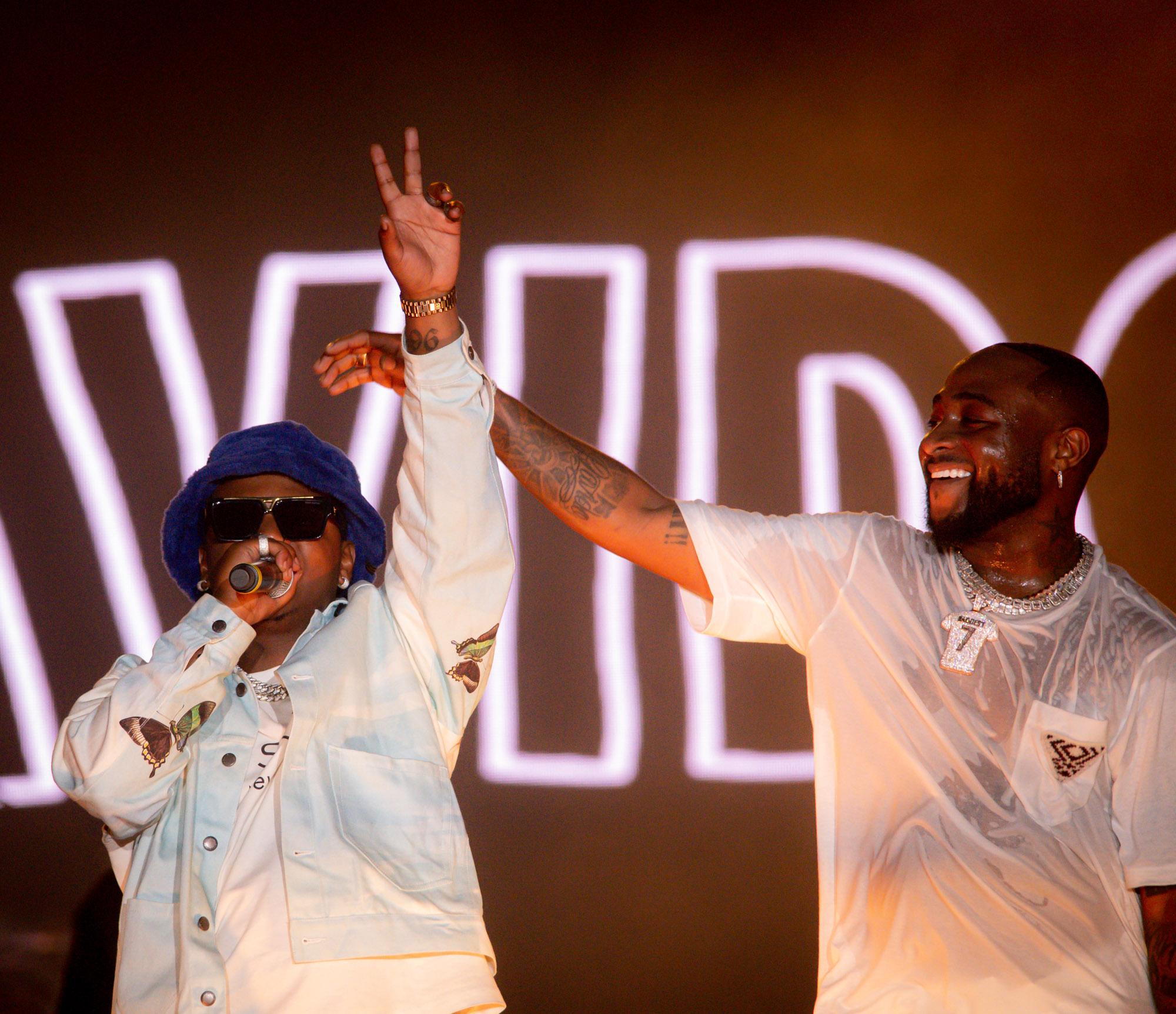 London, United Kingdom. 28th August 2021. Davido & Focalistic performing live at Yam Festival. Photographed by Michael Tubes
