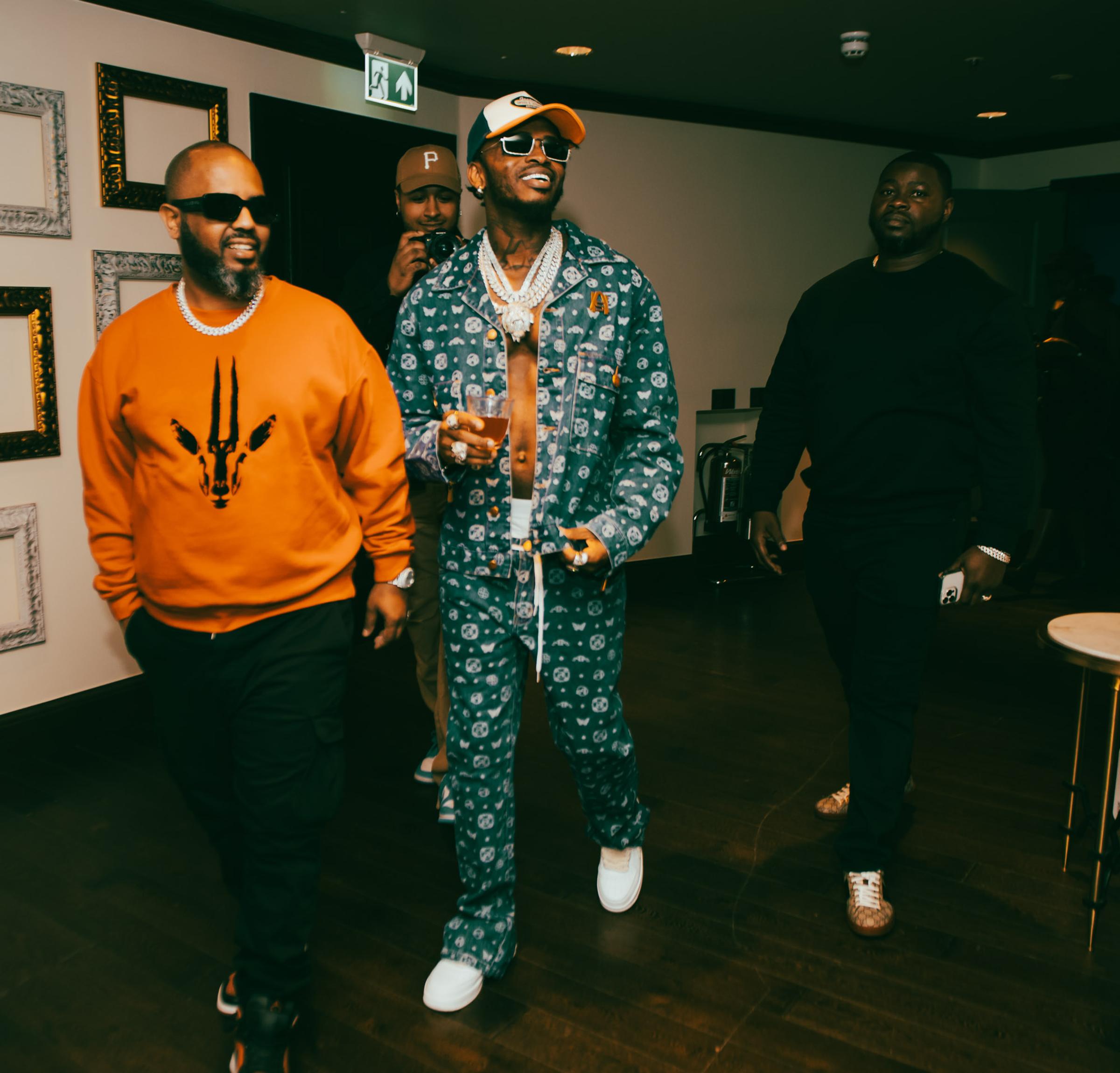 London, UK. 19th April 2022. Diamond Platnumz FOA Album Listening Party UK at Modrian Shoreditch. Photographed by Michael Tubes