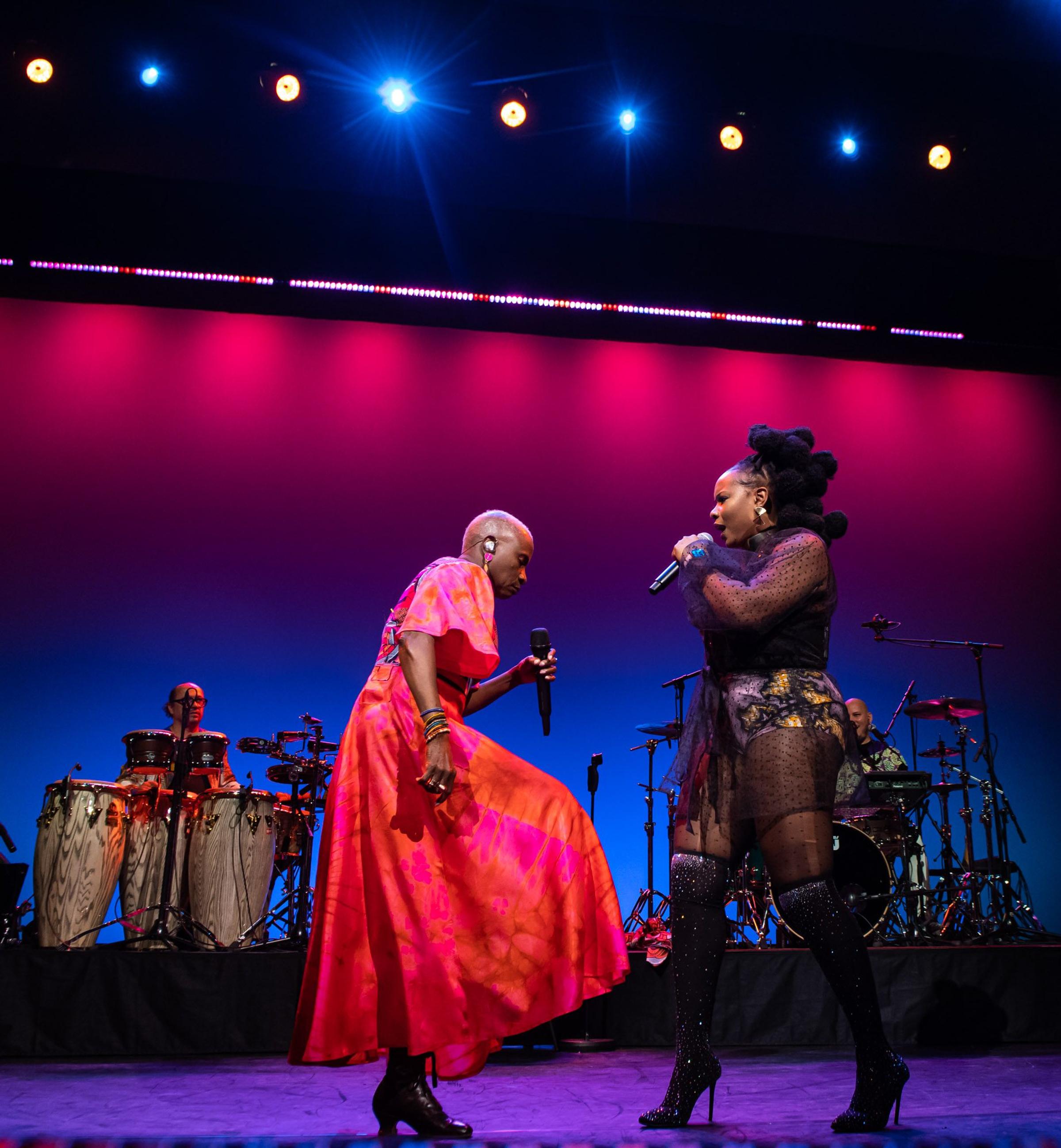 Amsterdam, Holland. 03rd June 2022. Angelique Kidjo & Yemi Alade performing live at Holland Festival. Photographed by Michael Tubes