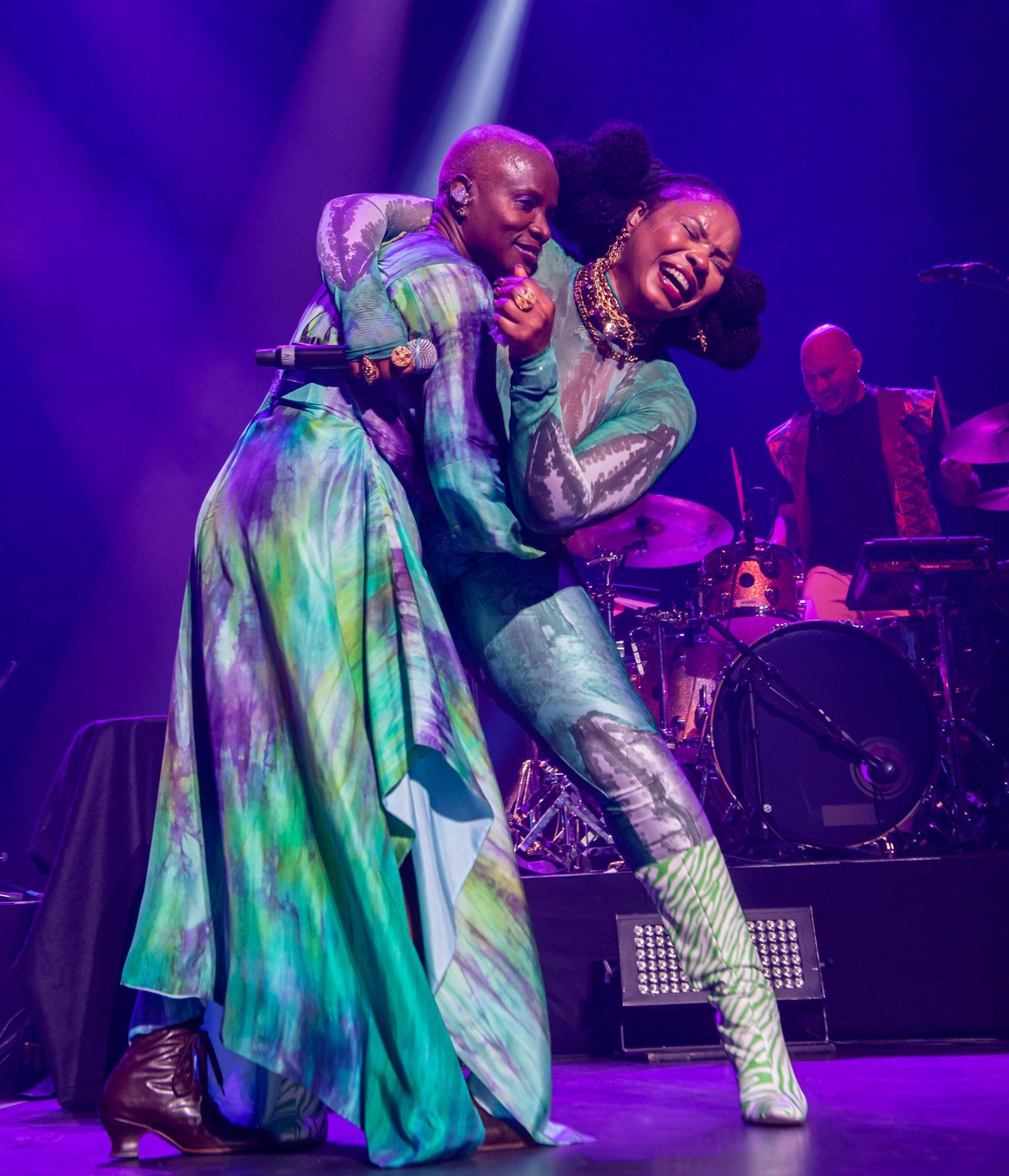 London, UK. 12th June 2022. Angelique Kidjo & Yemi Alade performing live at Royal Festival Hall. Photographed by Michael Tubes