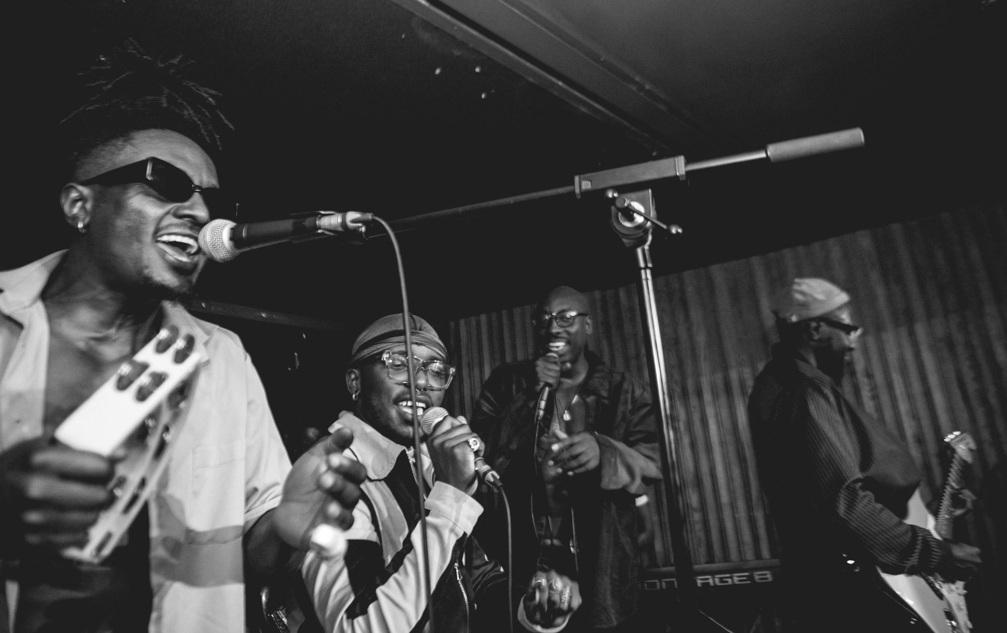 London, UK. 10th October 2021. Sauti Sol performing live Laylow. Photographed by Michael Tubes