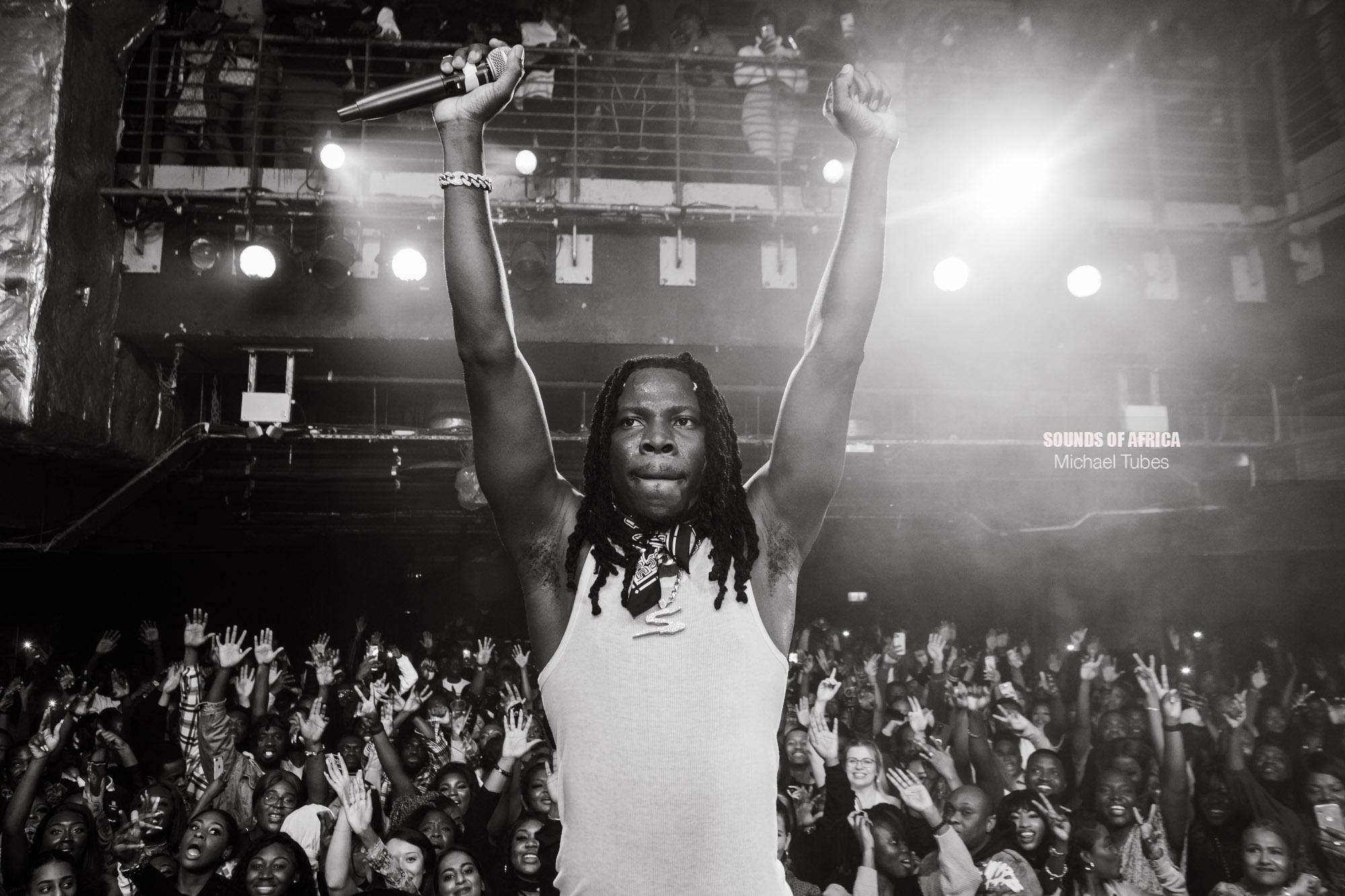 London, UK. 22nd November 2021. Stonebwoy performing at his First Headline Concert at Islington Academy. Photographed by Michael Tubes