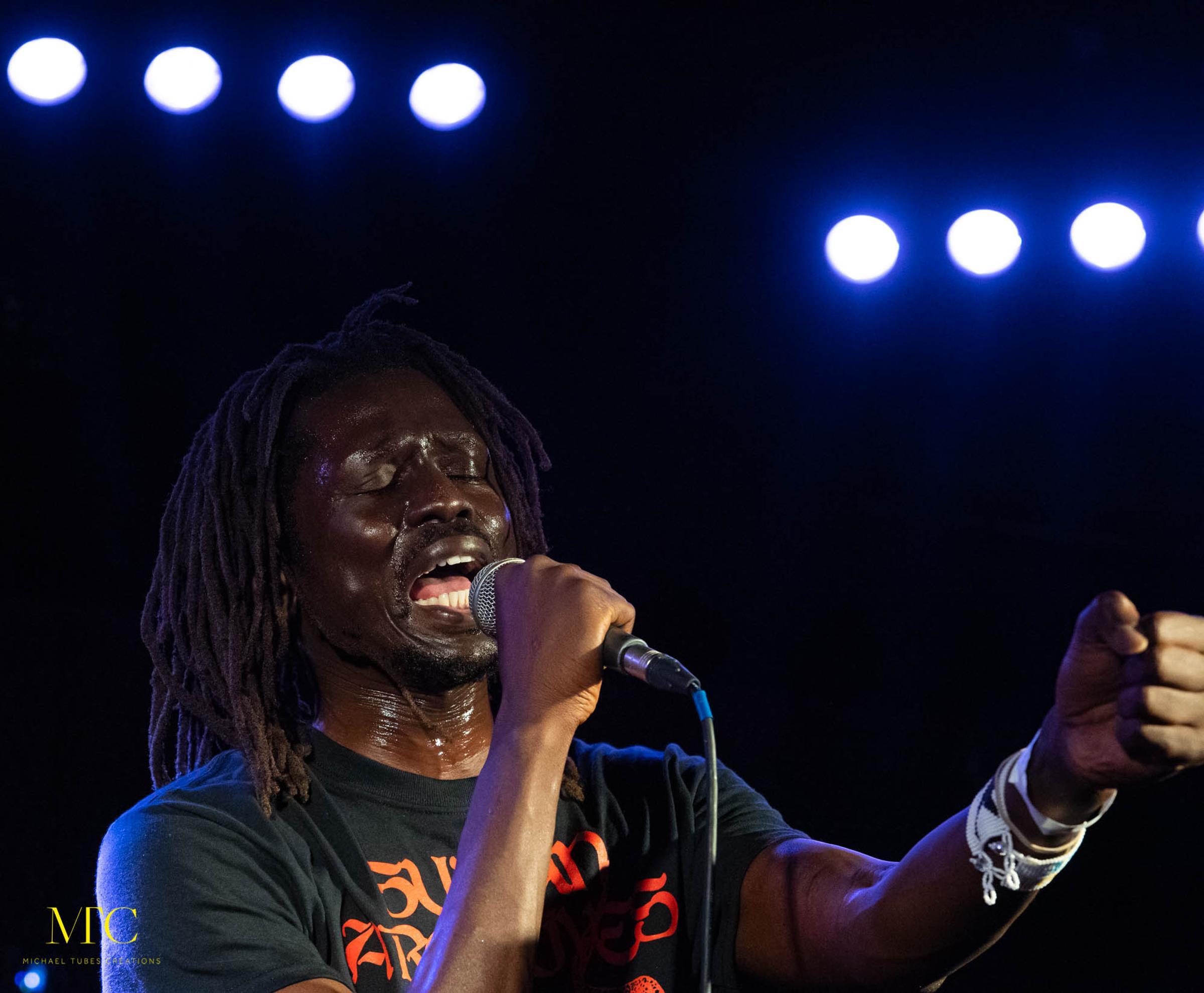 London, United Kingdom. 22nd November 2019. Emanuel Jal performing live at Camden Assembly. Photographed by Michael Tubes